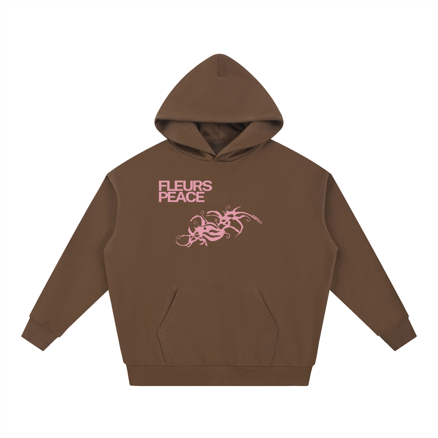 hoodie,oversized,heavyweight,brown,pink