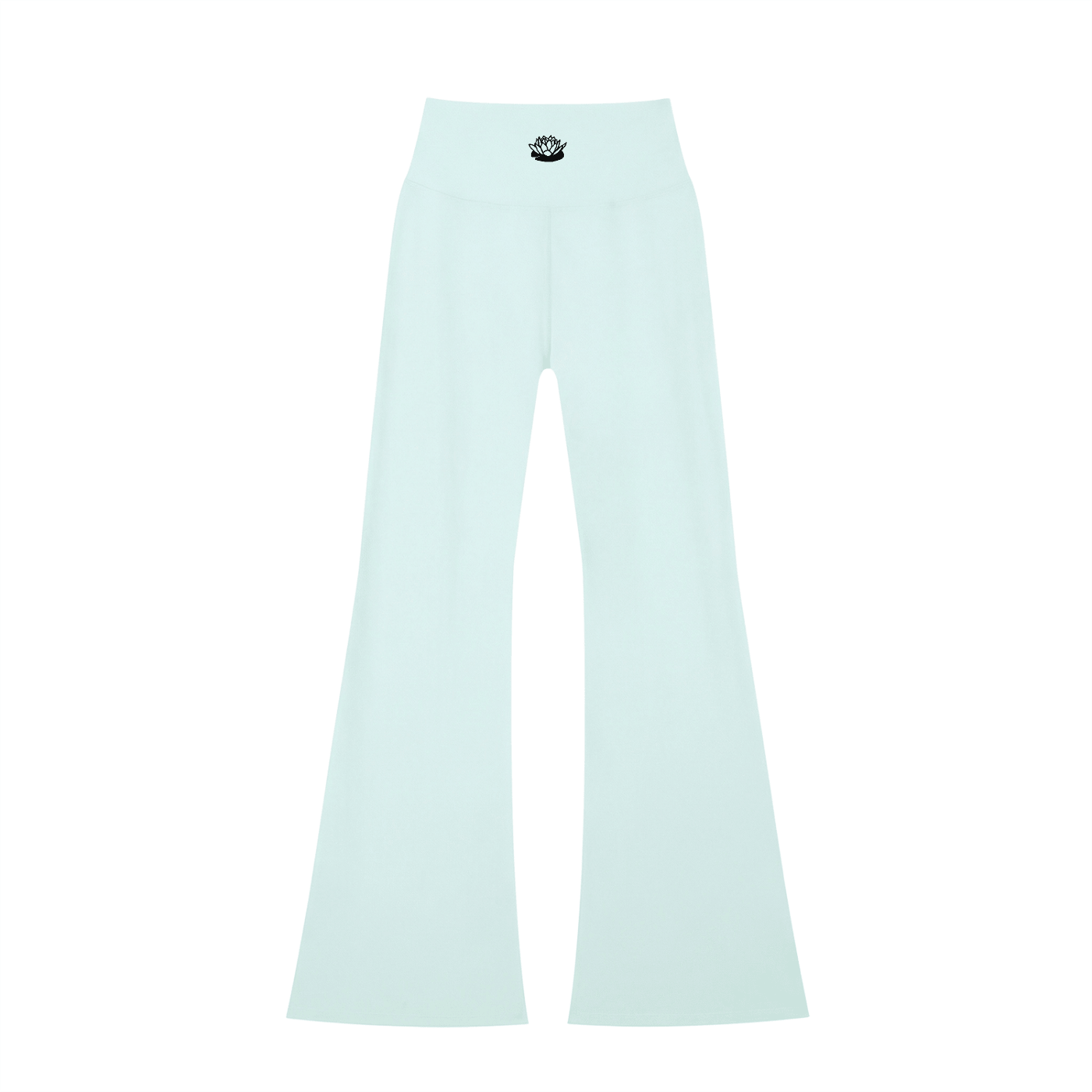 Delphinium Light Blue 2000's Legging Flares Back with Lotus