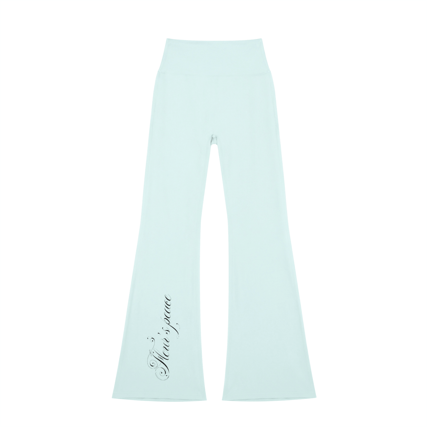 Delphinium Light Blue 2000's Legging Flares Front