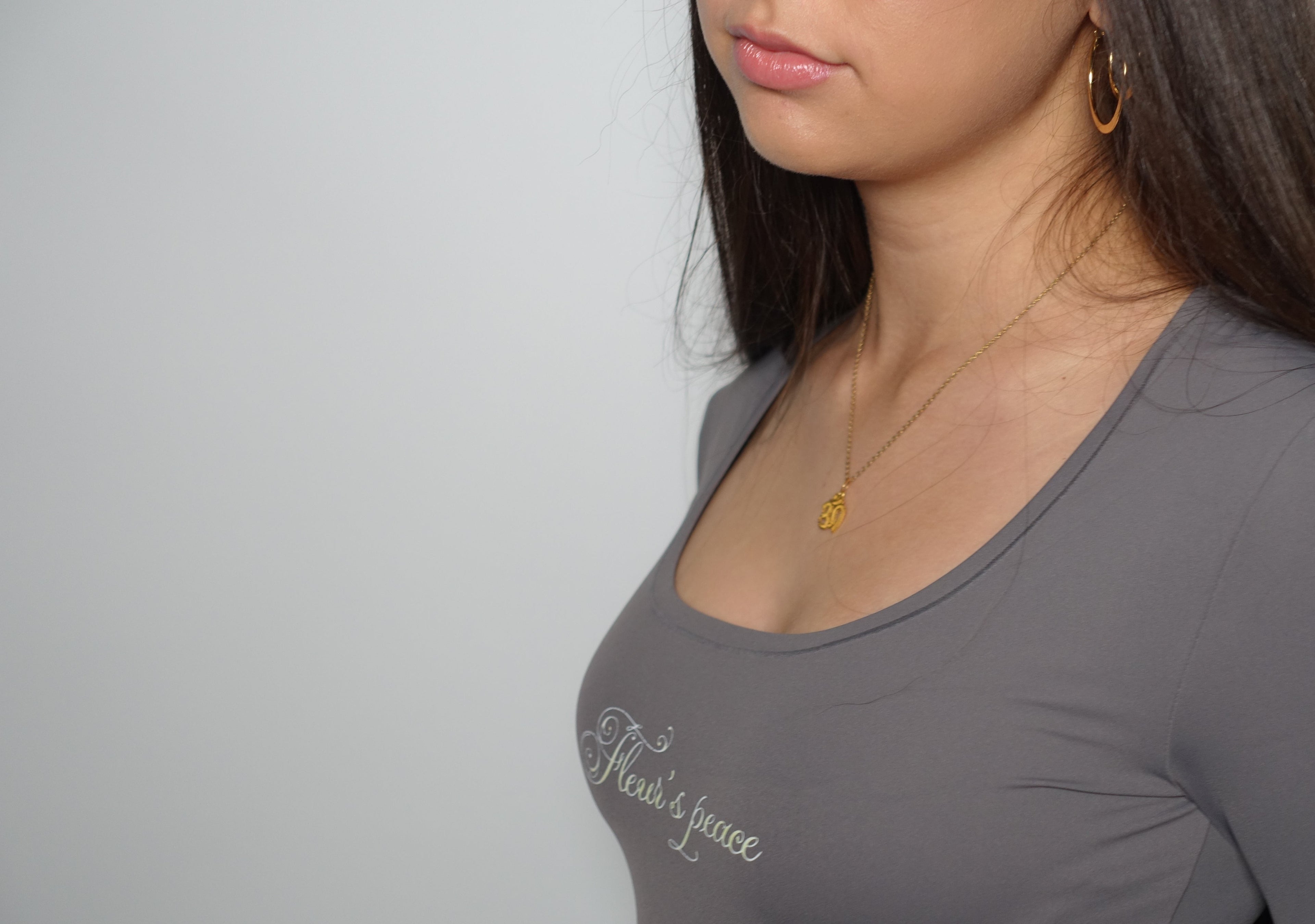 Fleur's Iconic Slimming Bodysuit in Grey worn by model
