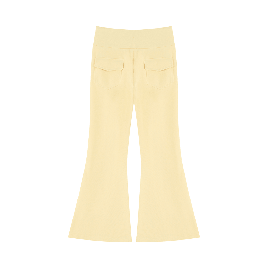 2000's Low Rise Yoga Pants FOMO in yellow