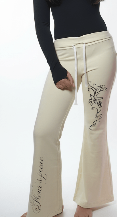 2000's Low Rise Yoga Pants FOMO in yellow