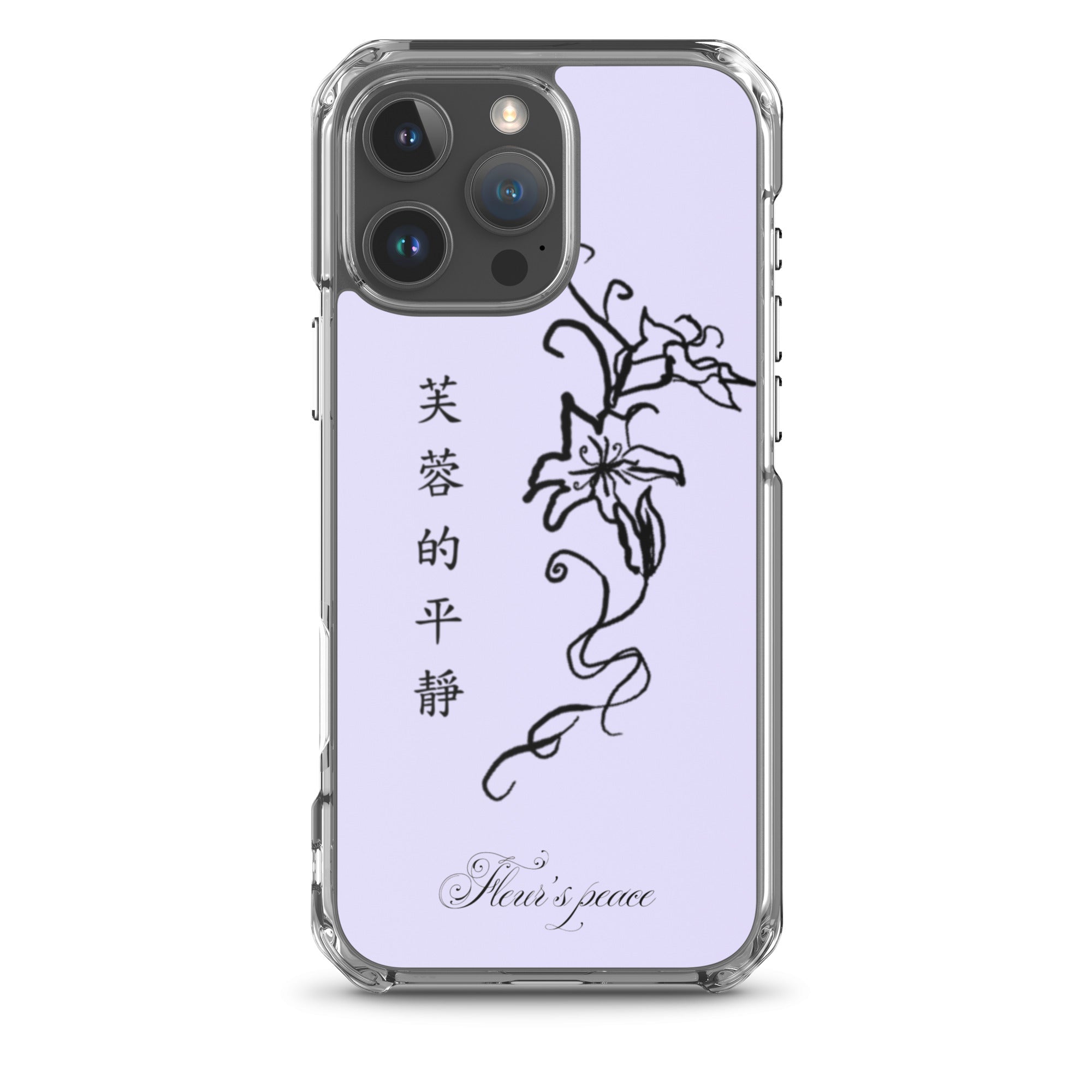 Protective Hibiscus Tranquility iphone case - Fleur's Peace