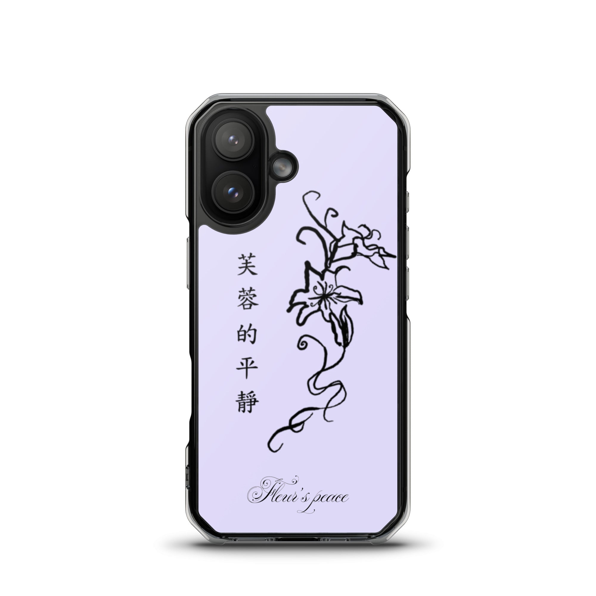 Protective Hibiscus Tranquility iphone case - Fleur's Peace