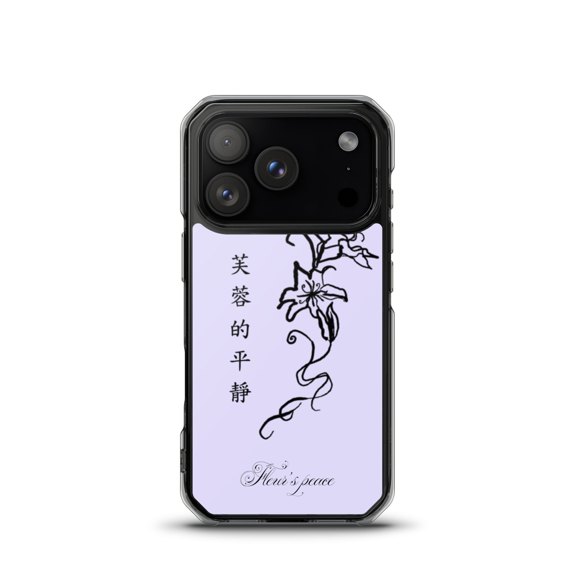 Protective Hibiscus Tranquility iphone case - Fleur's Peace