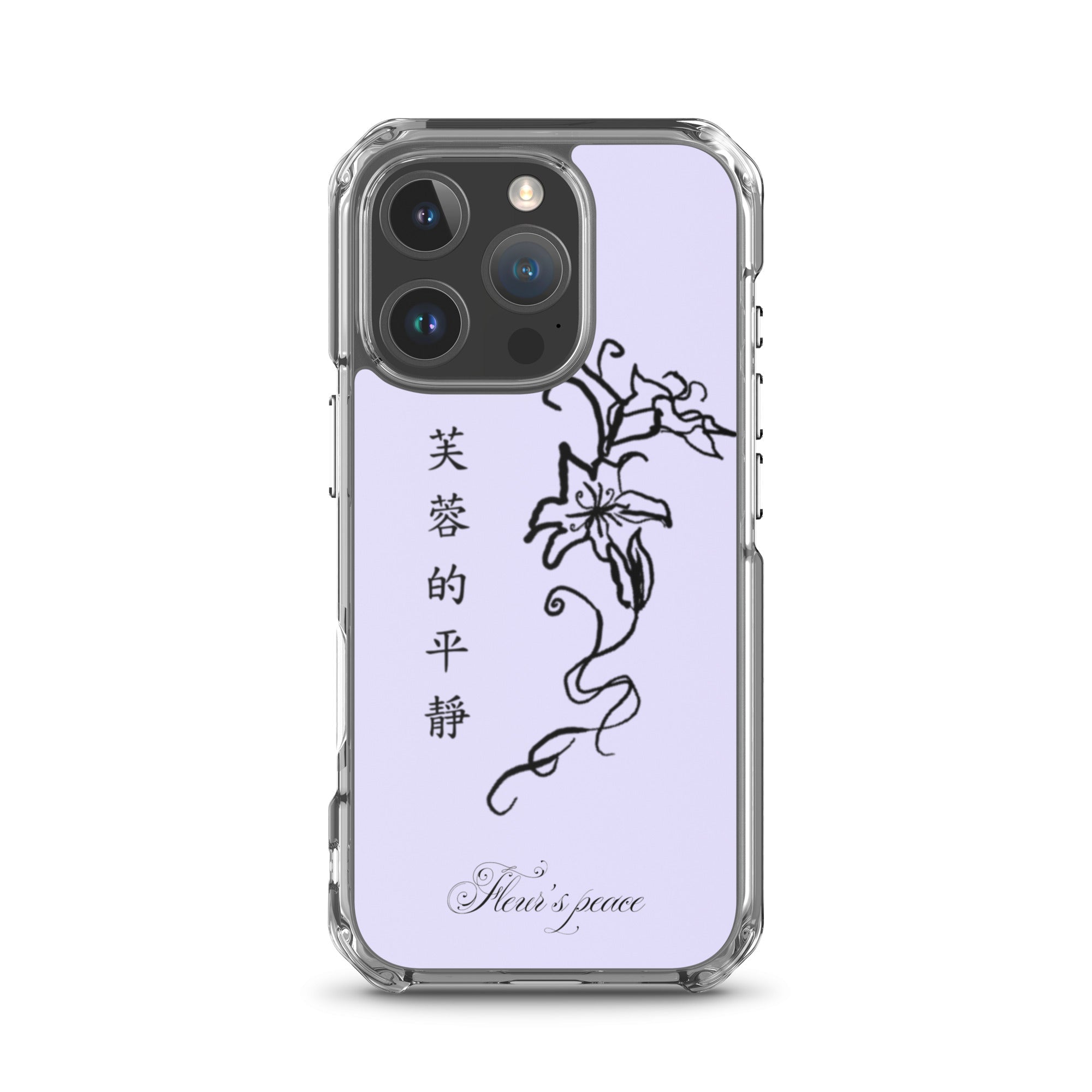 Protective Hibiscus Tranquility iphone case - Fleur's Peace