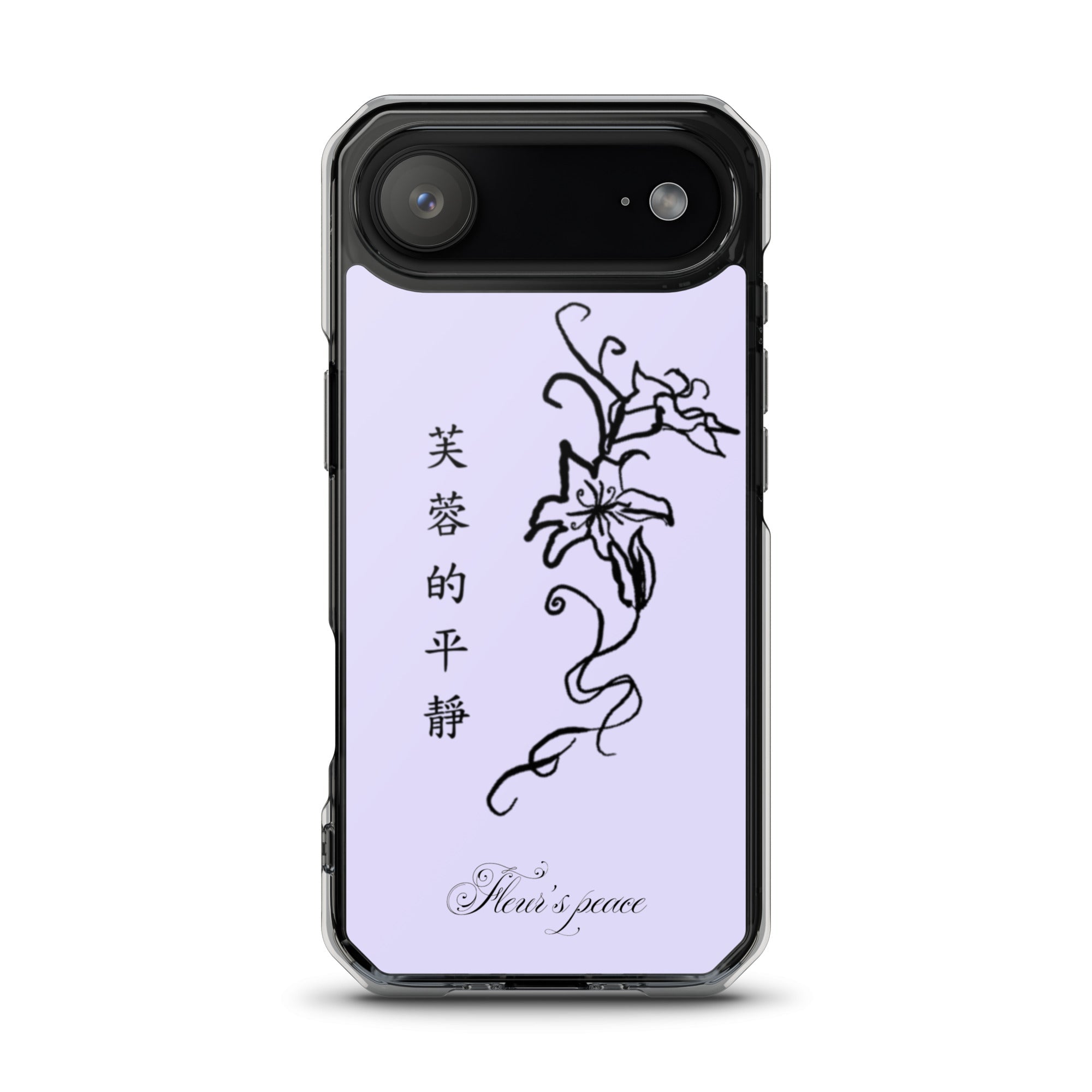 Protective Hibiscus Tranquility iphone case - Fleur's Peace