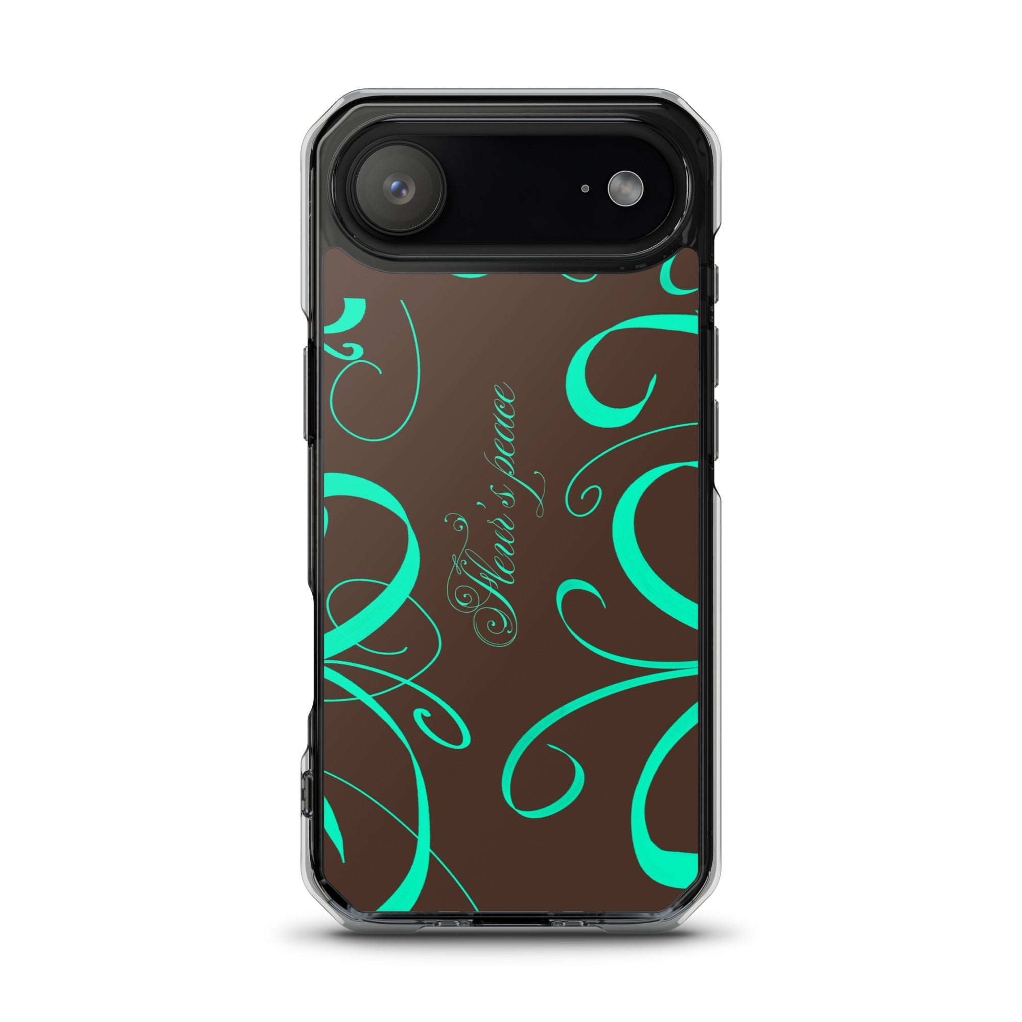 Protective Swirly Mint iphone case - Fleur's Peace