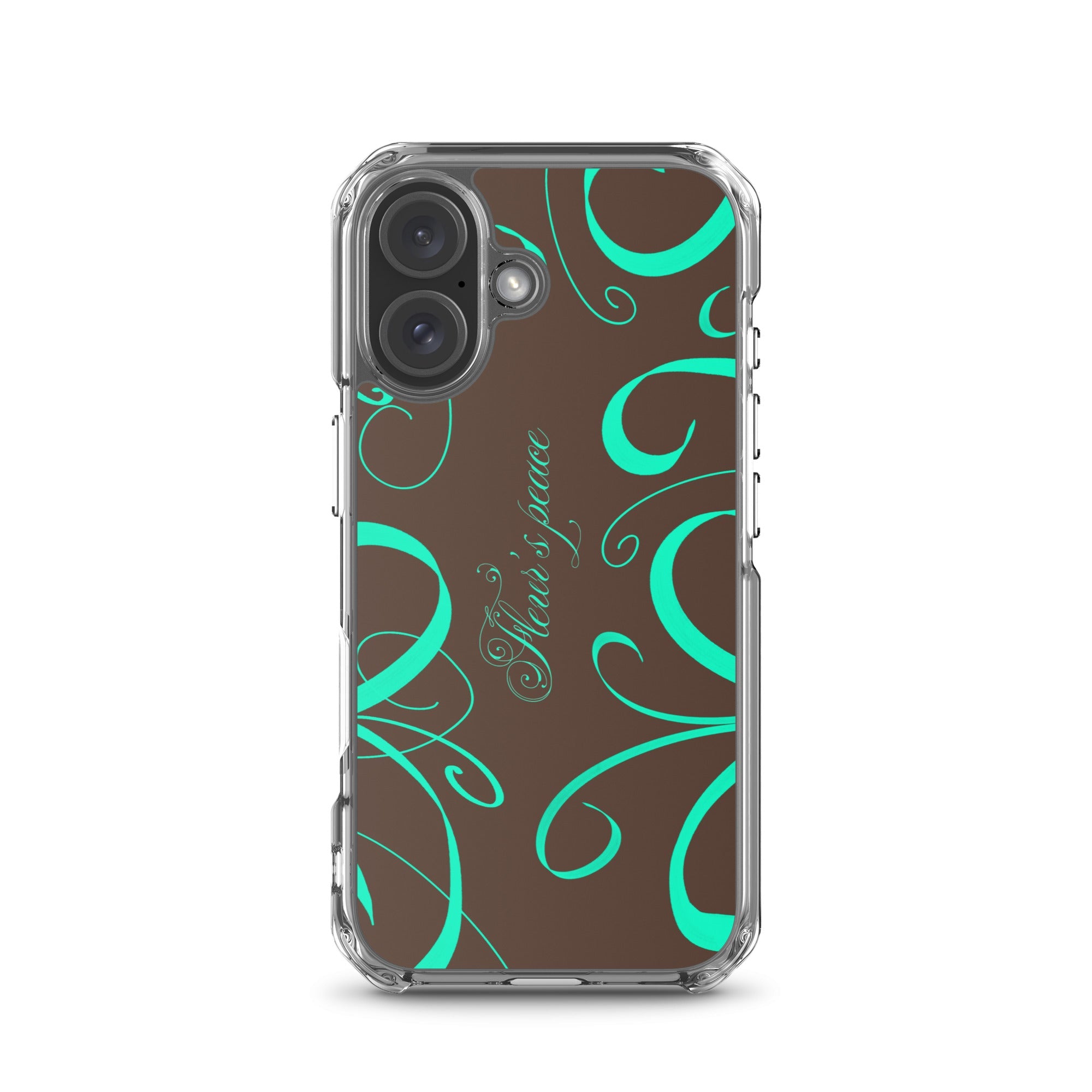 Protective Swirly Mint iphone case - Fleur's Peace
