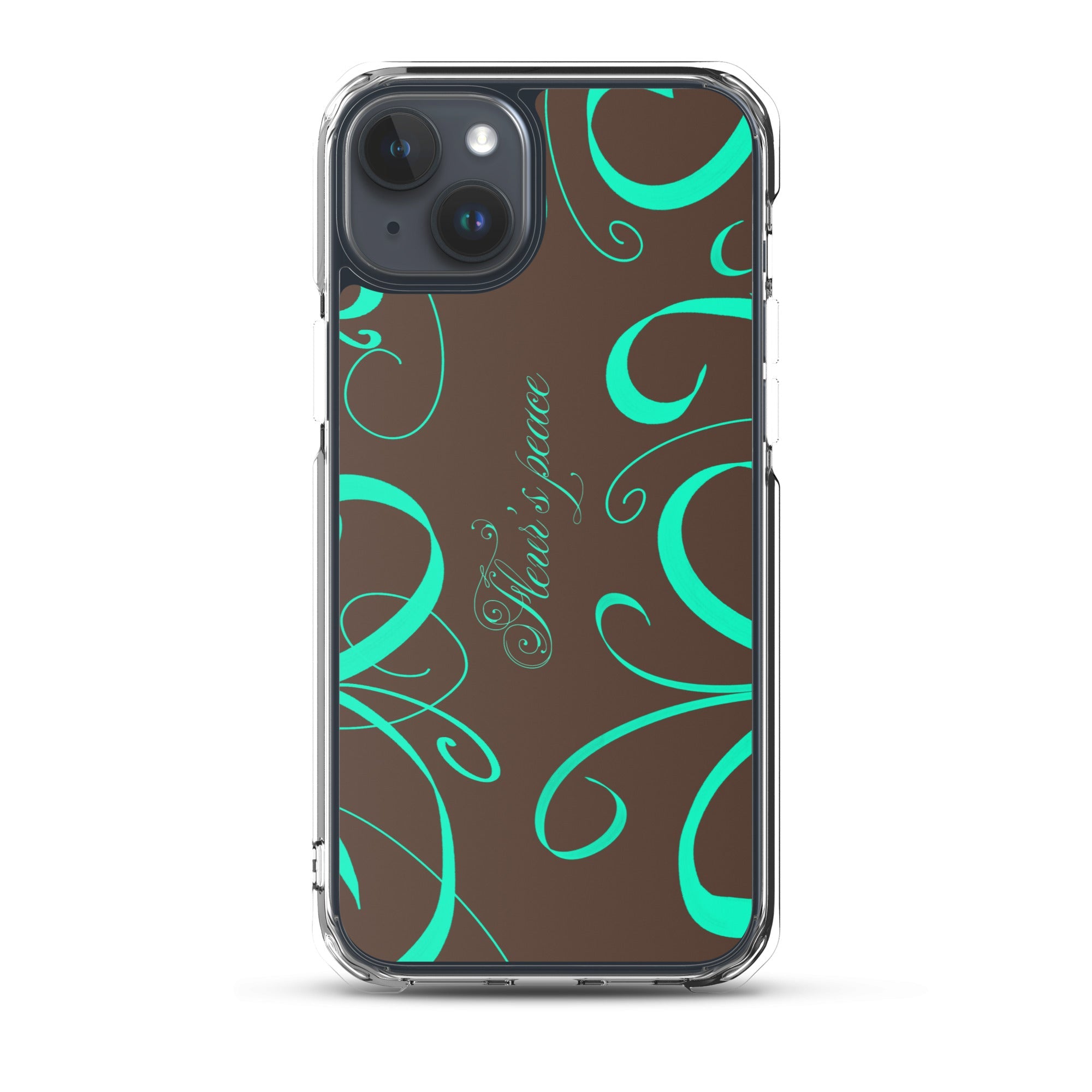 Protective Swirly Mint iphone case - Fleur's Peace