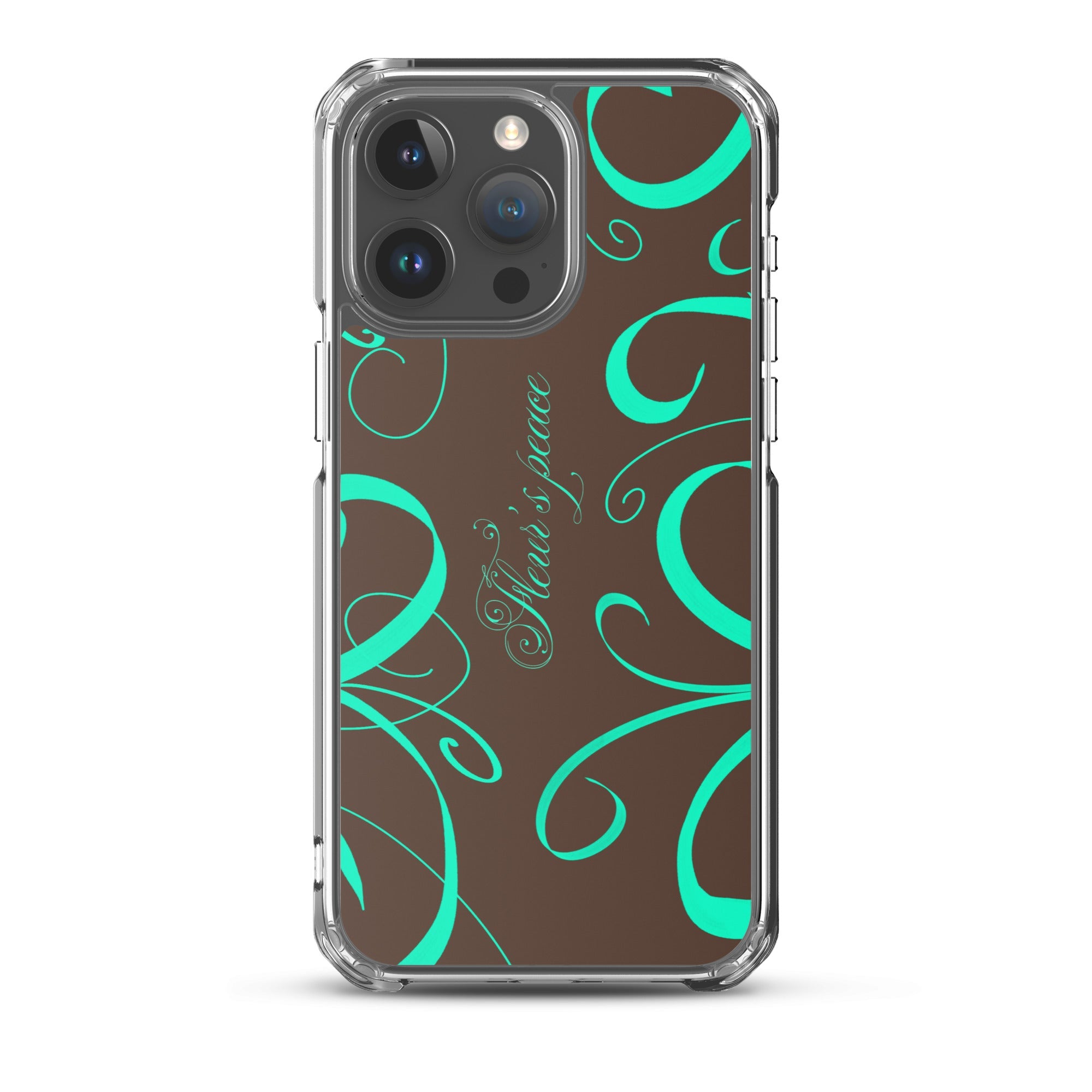 Protective Swirly Mint iphone case - Fleur's Peace