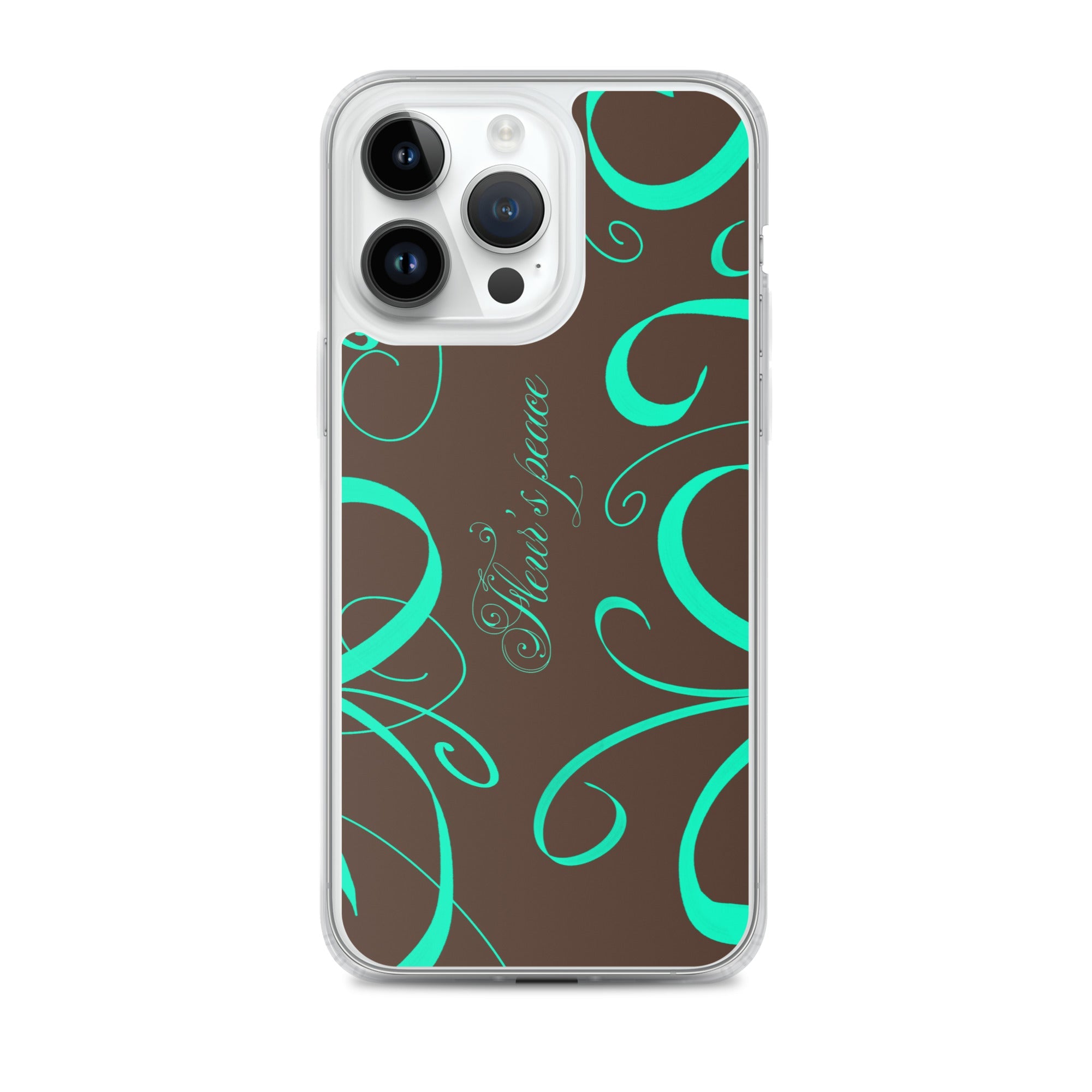 Protective Swirly Mint iphone case - Fleur's Peace