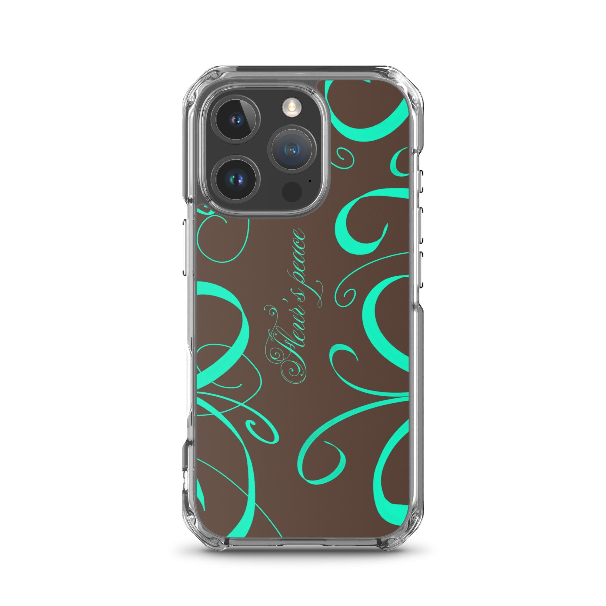 Protective Swirly Mint iphone case - Fleur's Peace