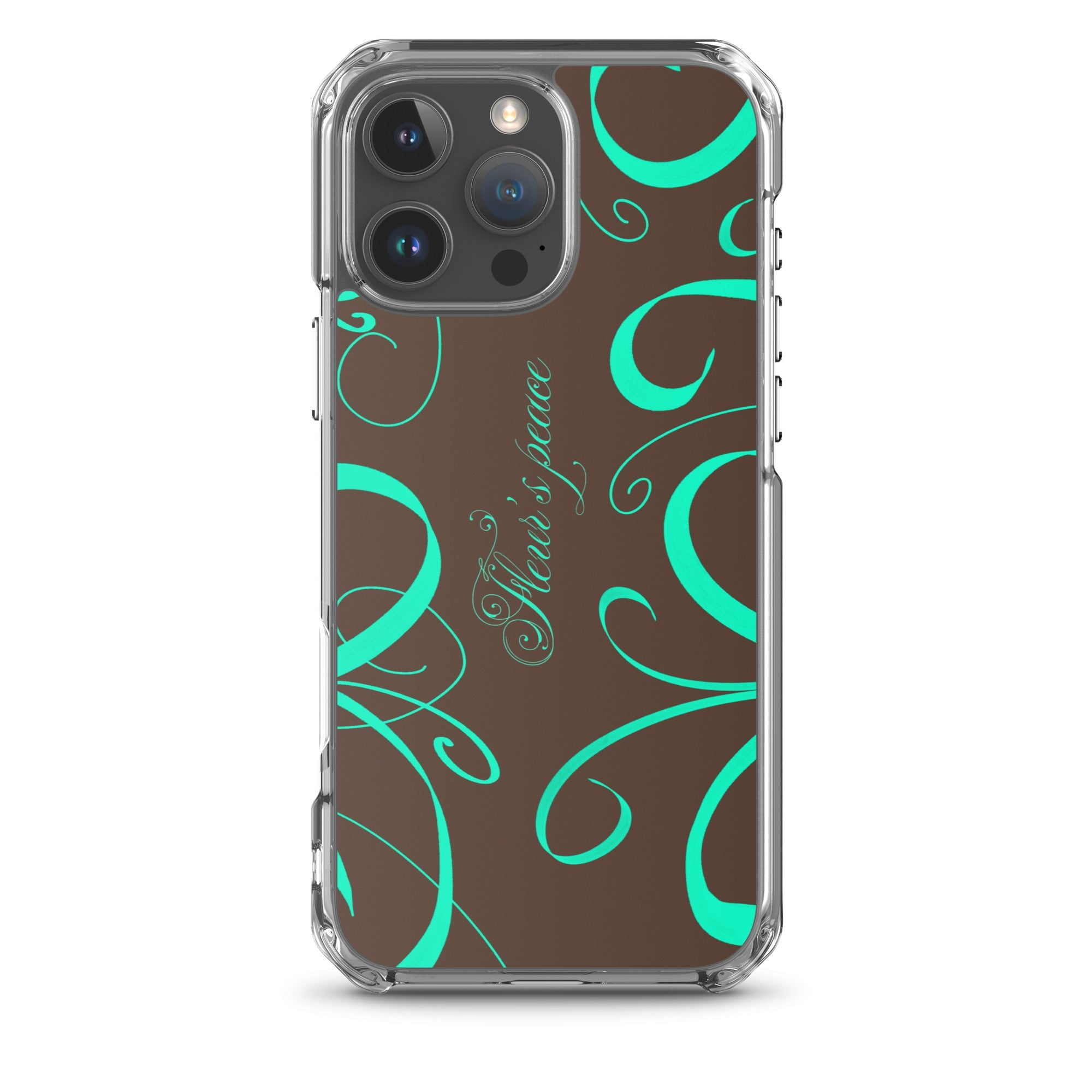 Protective Swirly Mint iphone case - Fleur's Peace