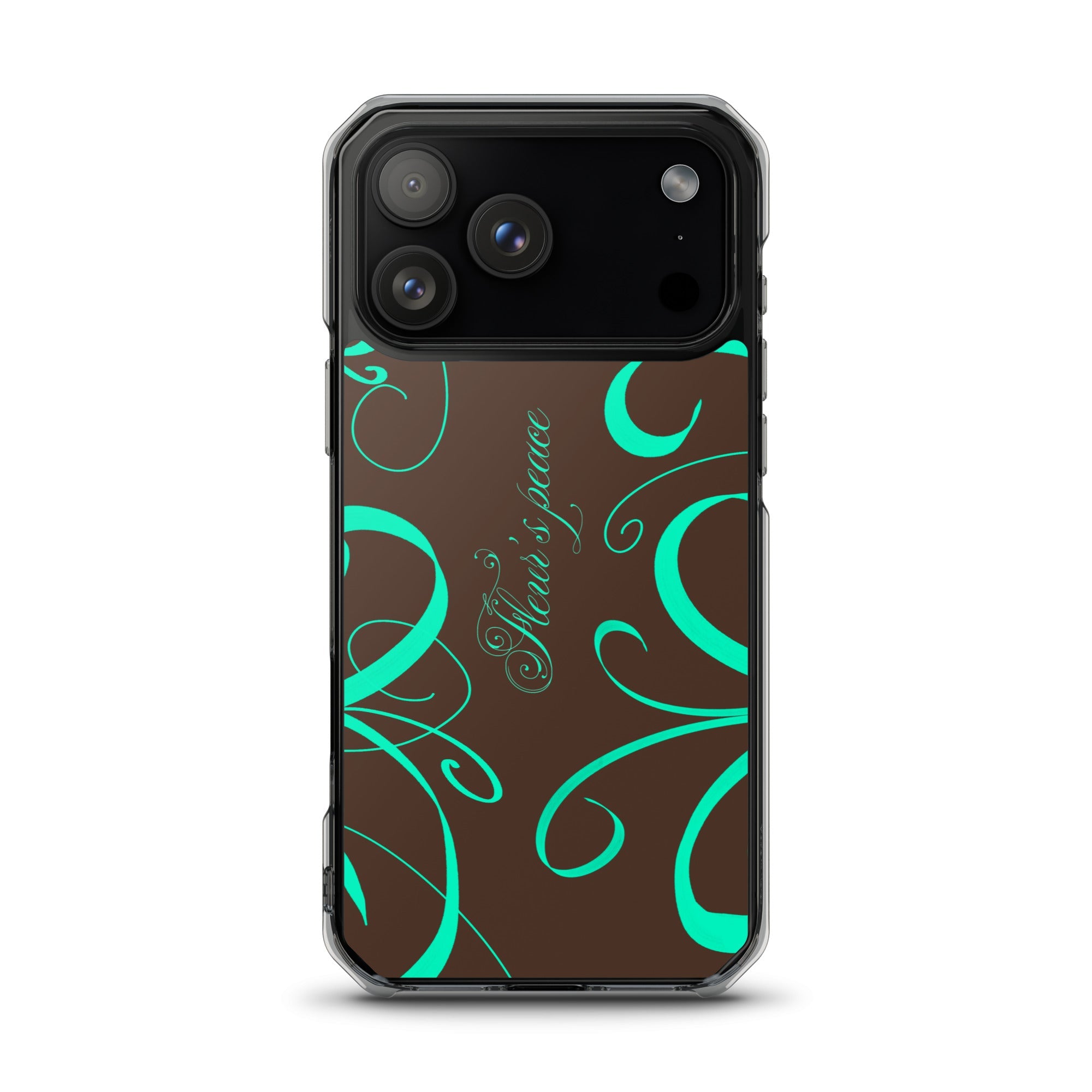 Protective Swirly Mint iphone case - Fleur's Peace