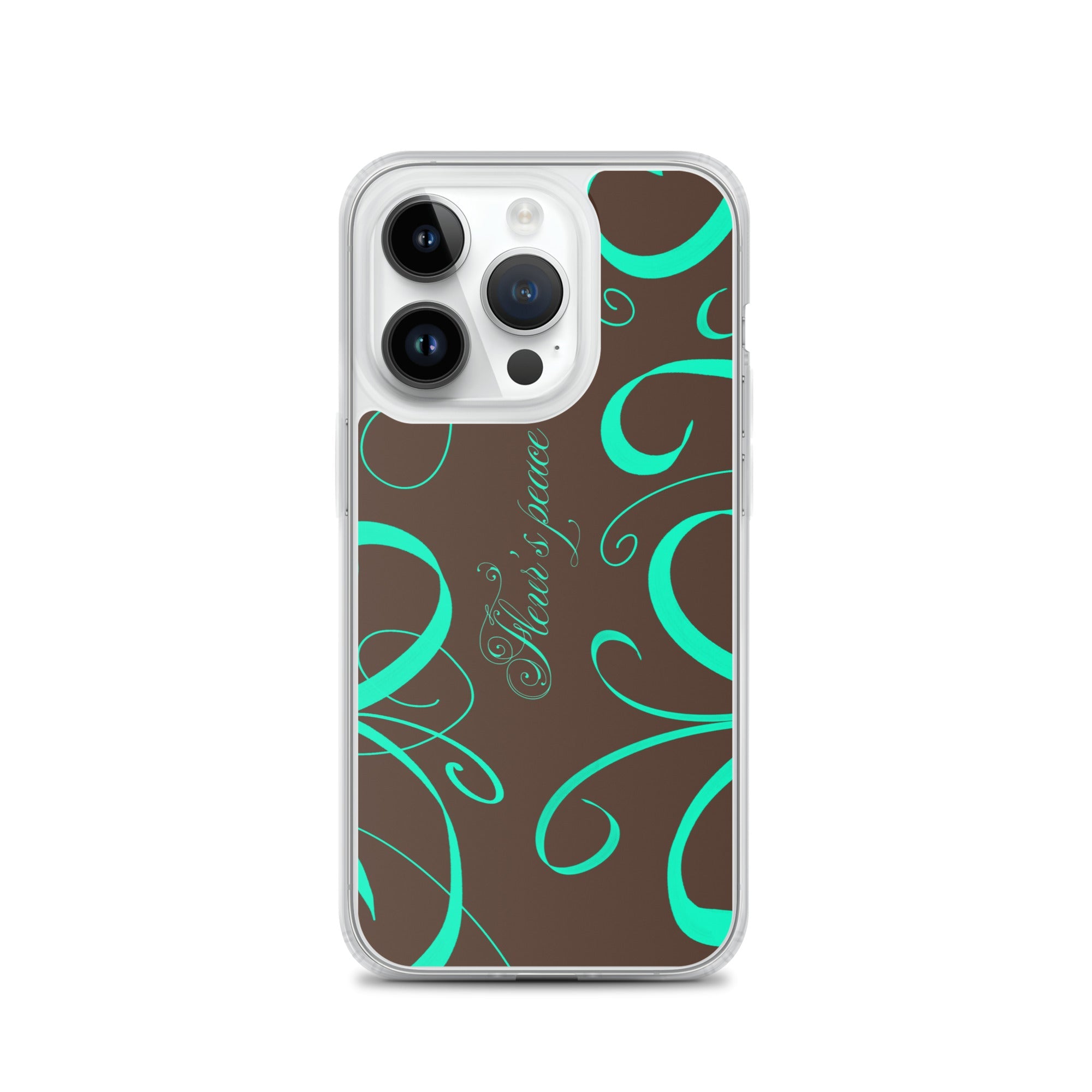 Protective Swirly Mint iphone case - Fleur's Peace
