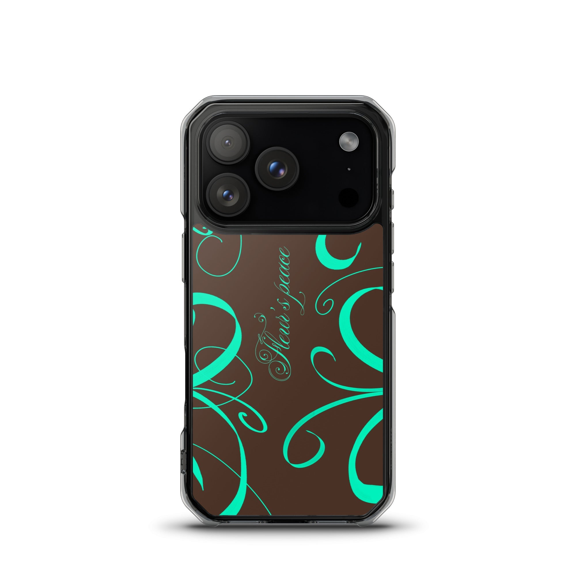 Protective Swirly Mint iphone case - Fleur's Peace