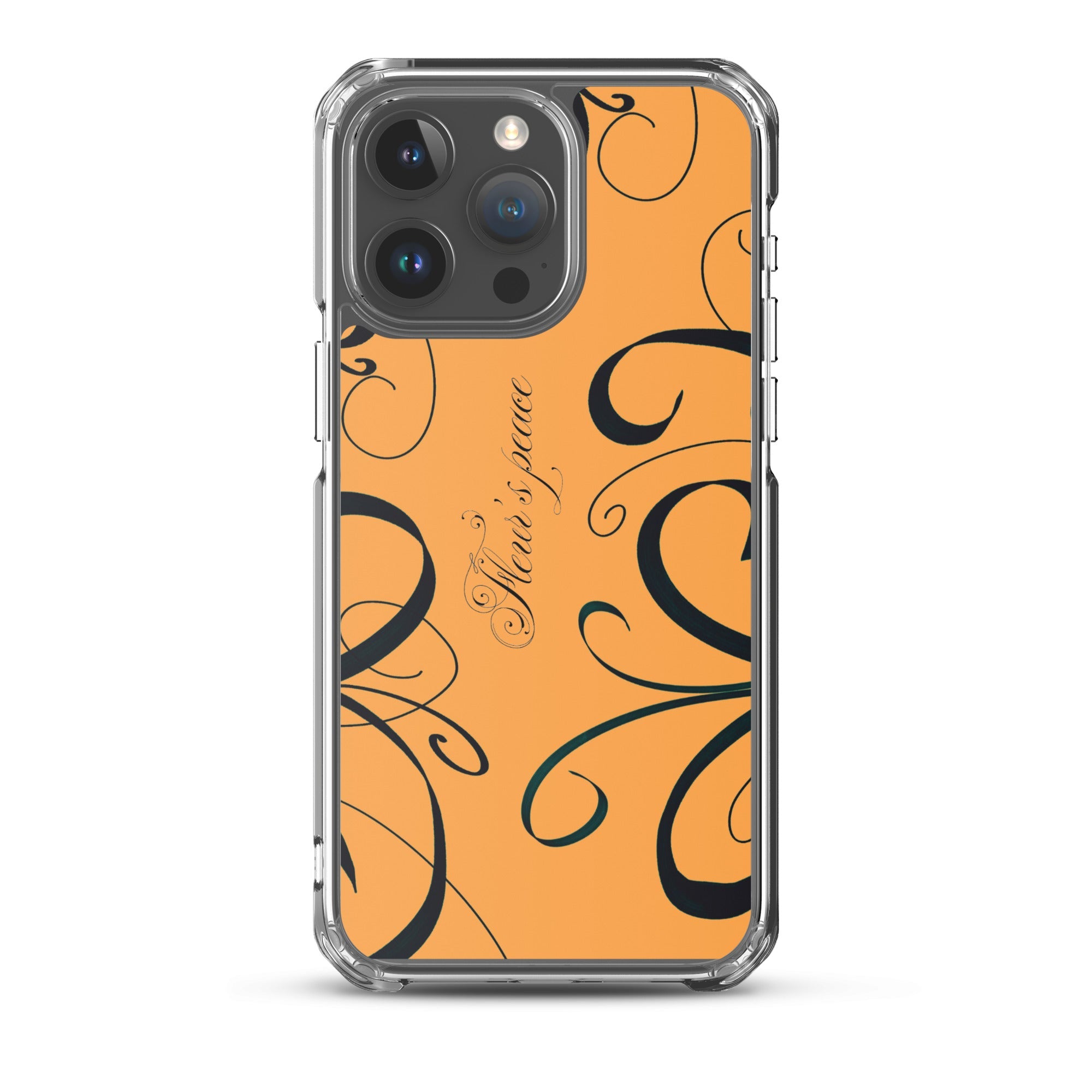 Protective Swirly Tiger Lily iphone case - Fleur's Peace