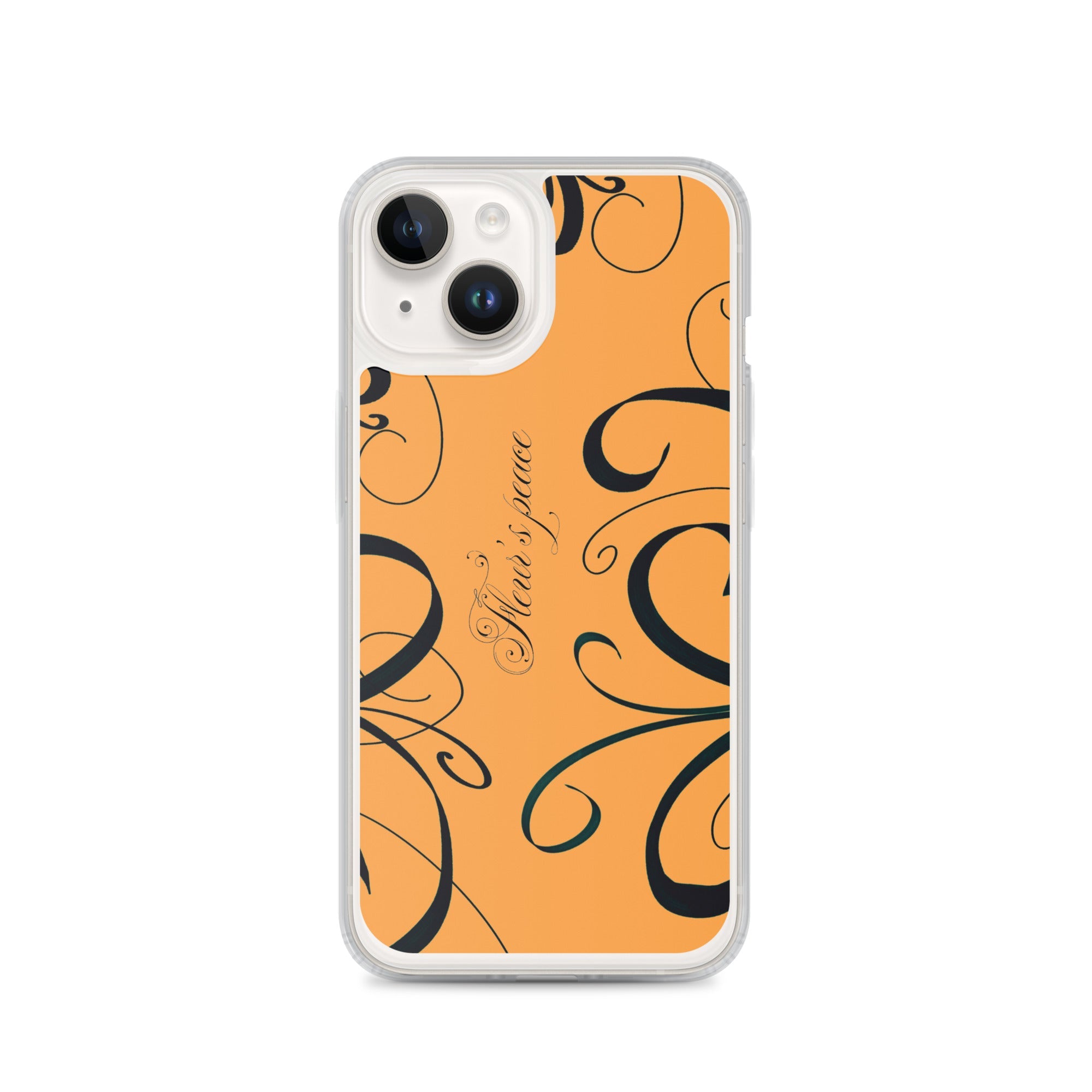 Protective Swirly Tiger Lily iphone case - Fleur's Peace