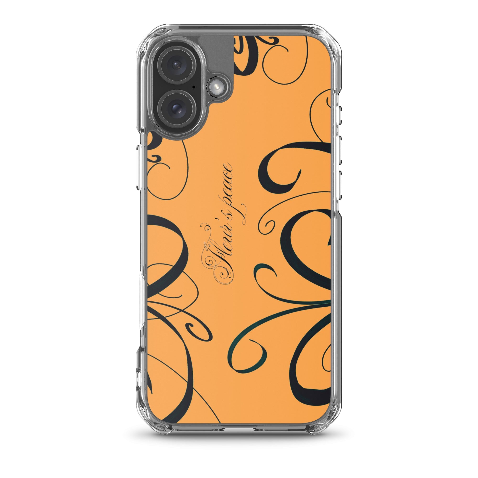 Protective Swirly Tiger Lily iphone case - Fleur's Peace
