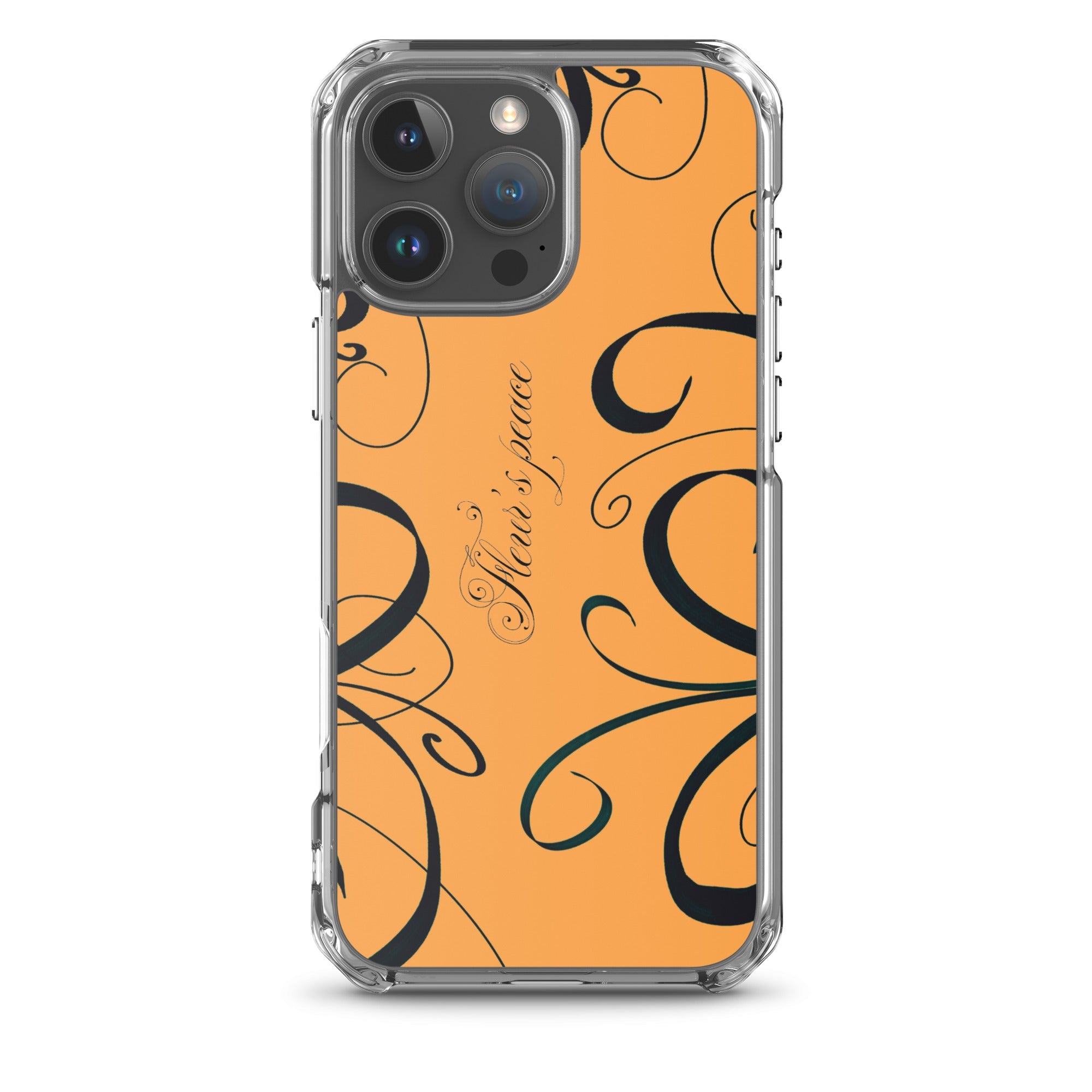 Protective Swirly Tiger Lily iphone case - Fleur's Peace