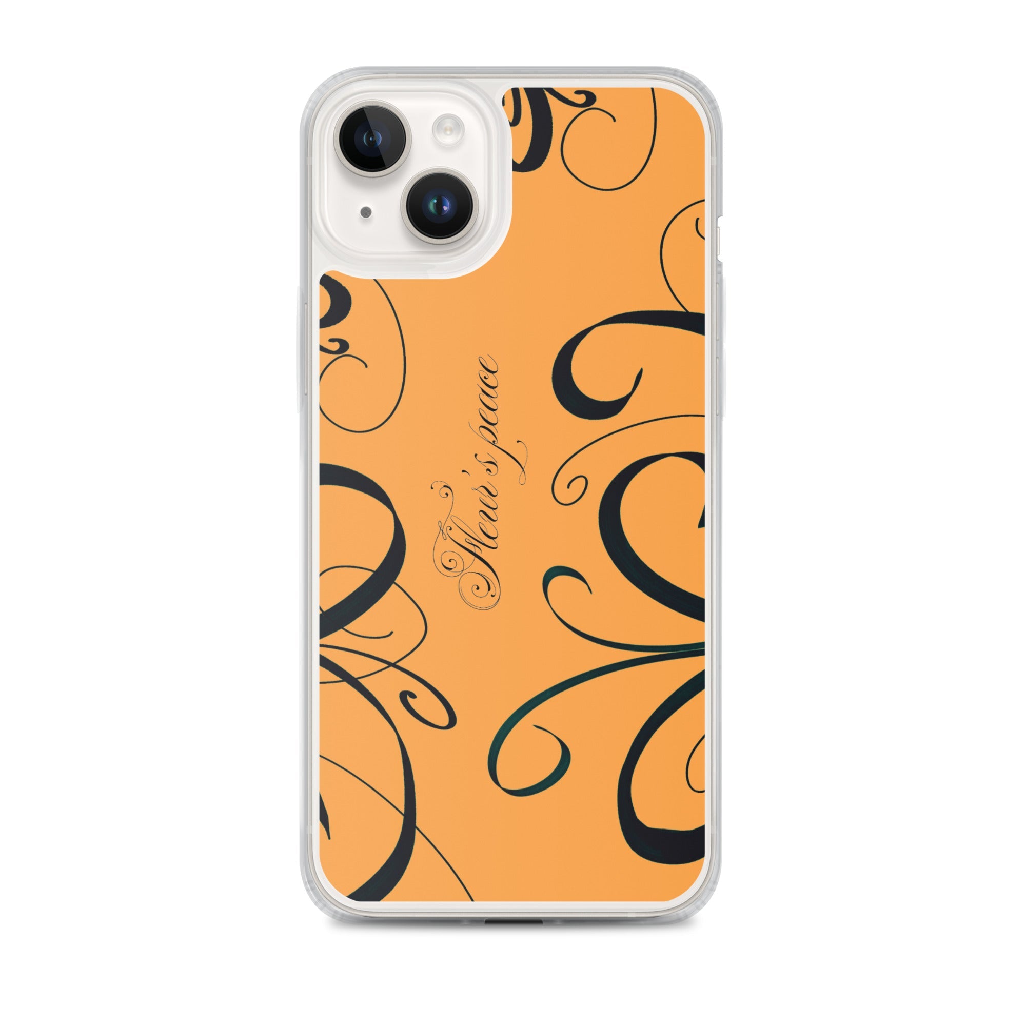 Protective Swirly Tiger Lily iphone case - Fleur's Peace