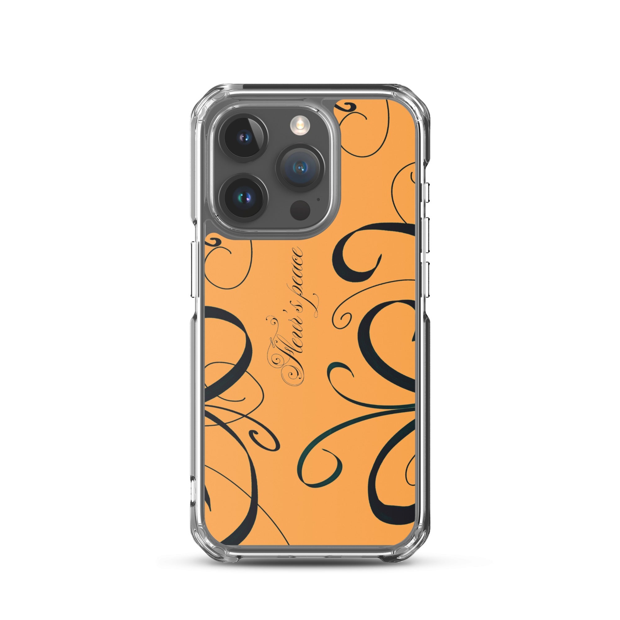 Protective Swirly Tiger Lily iphone case - Fleur's Peace