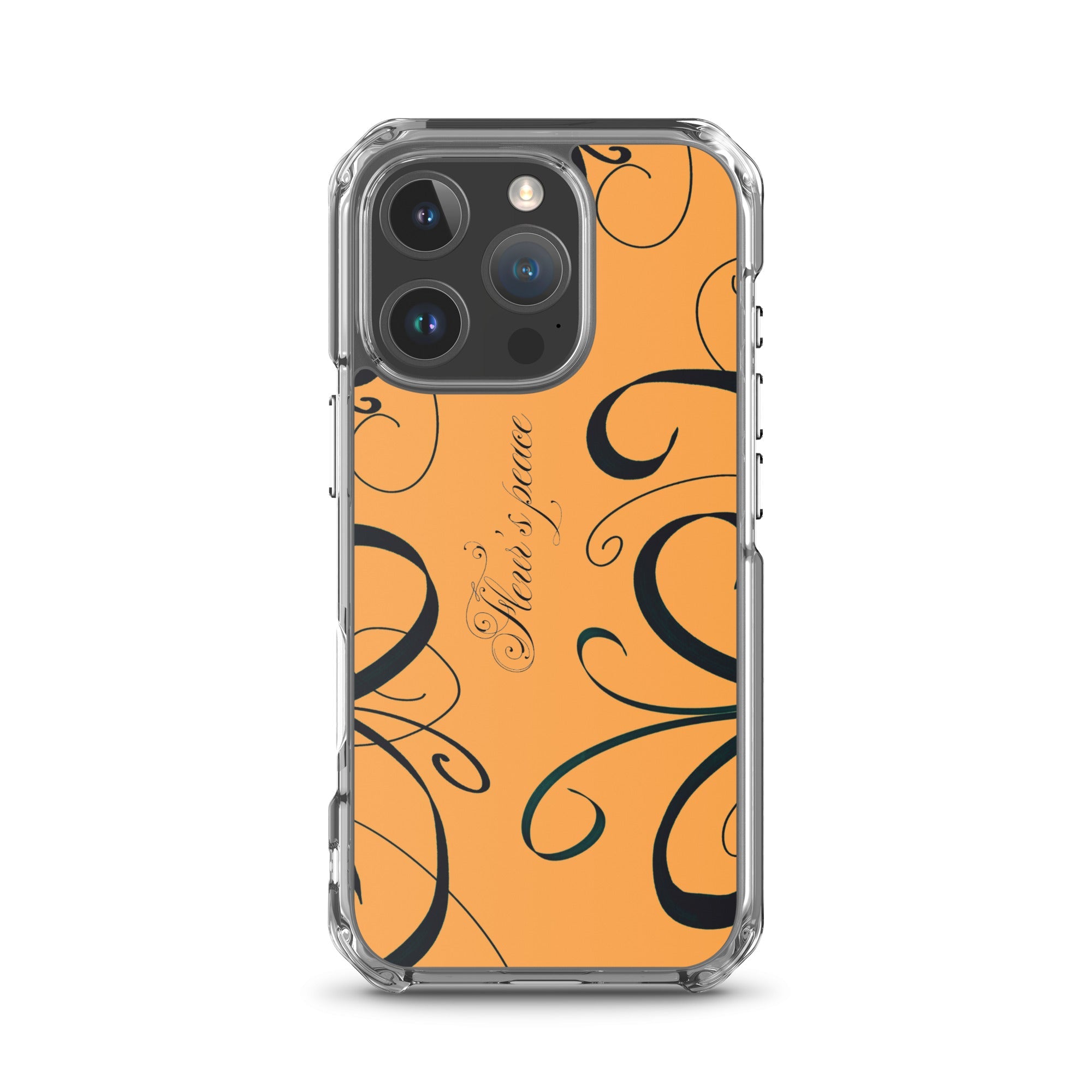 Protective Swirly Tiger Lily iphone case - Fleur's Peace