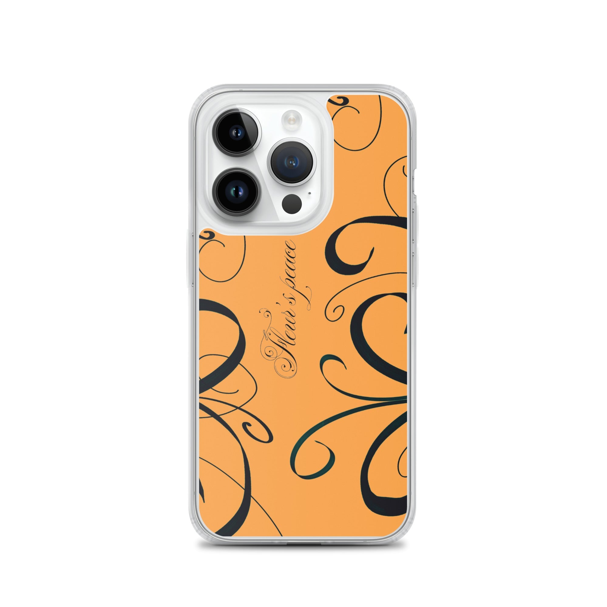 Protective Swirly Tiger Lily iphone case - Fleur's Peace