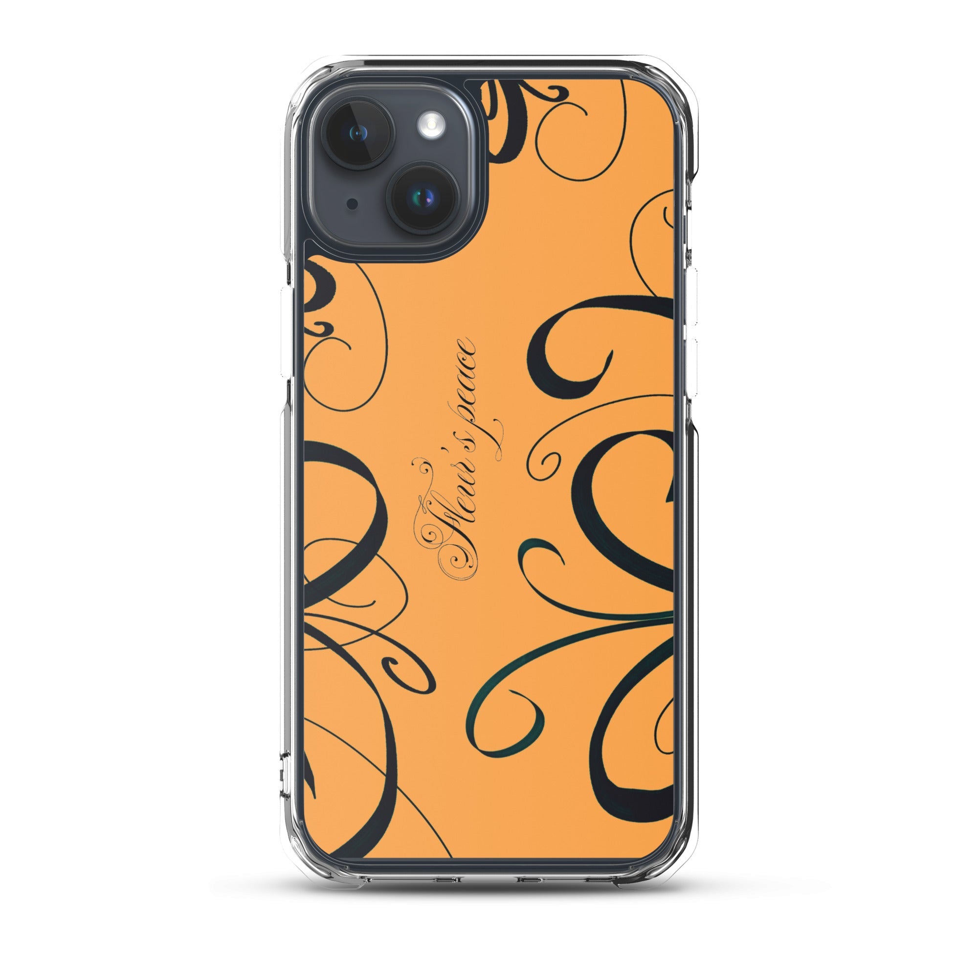 Protective Swirly Tiger Lily iphone case - Fleur's Peace