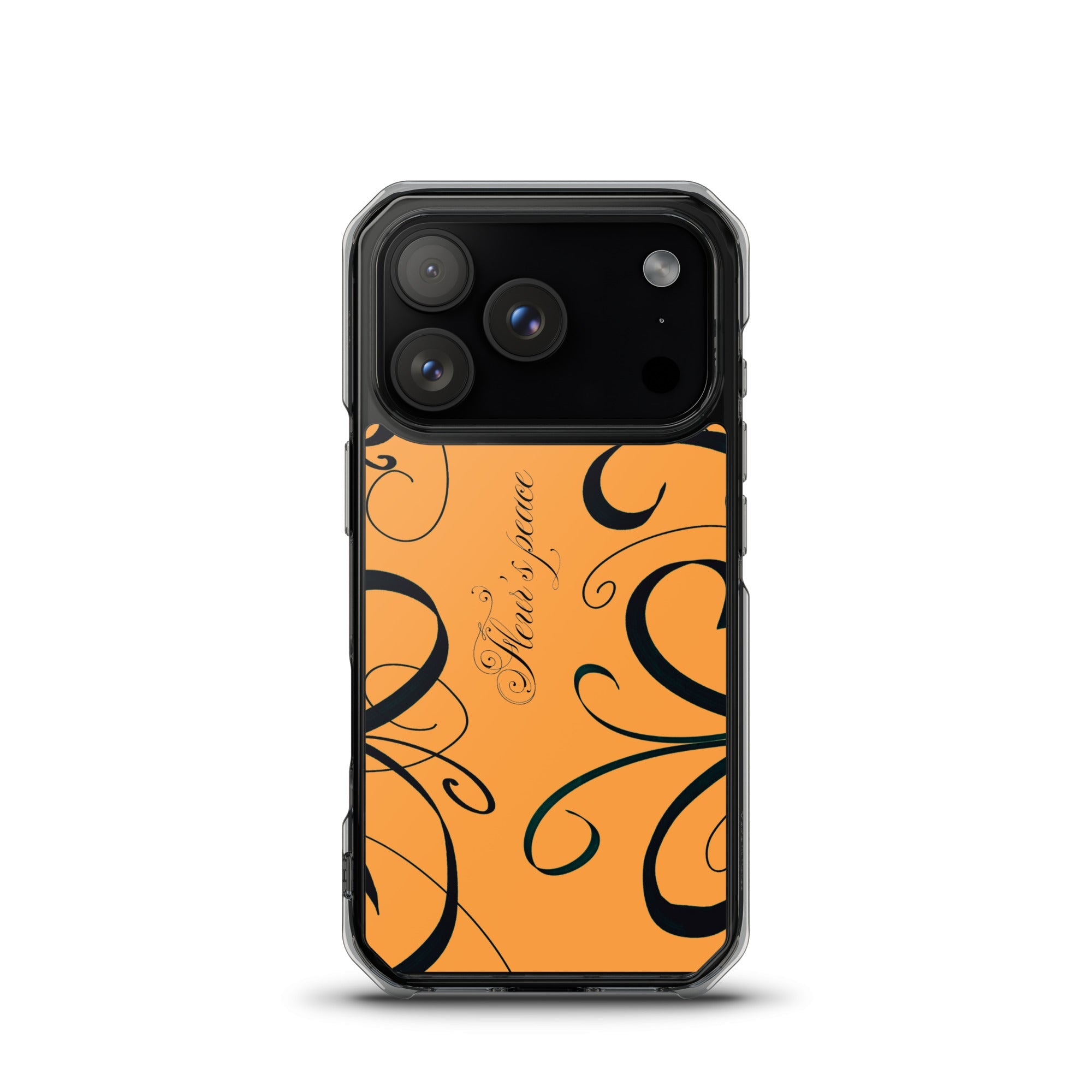 Protective Swirly Tiger Lily iphone case - Fleur's Peace