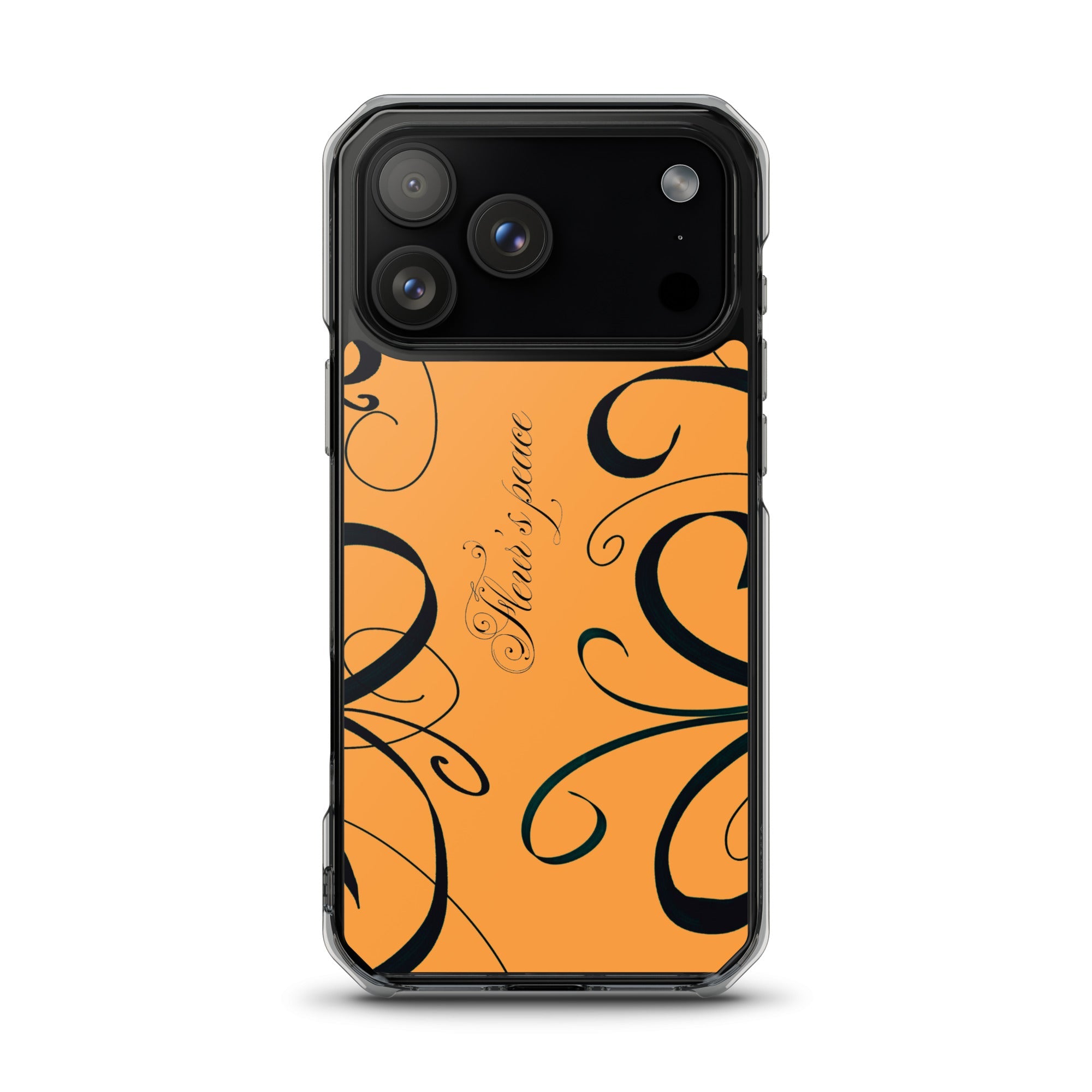 Protective Swirly Tiger Lily iphone case - Fleur's Peace