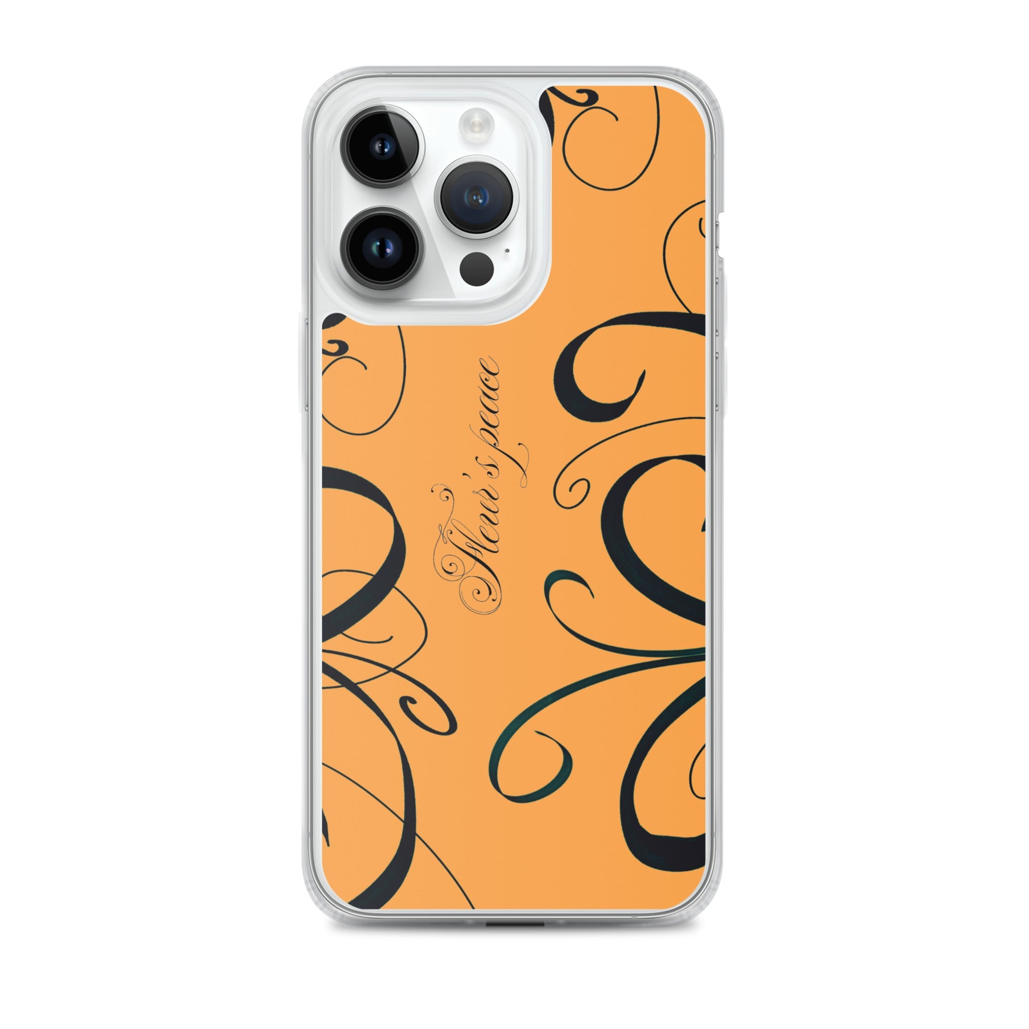 Protective Swirly Tiger Lily iphone case - Fleur's Peace