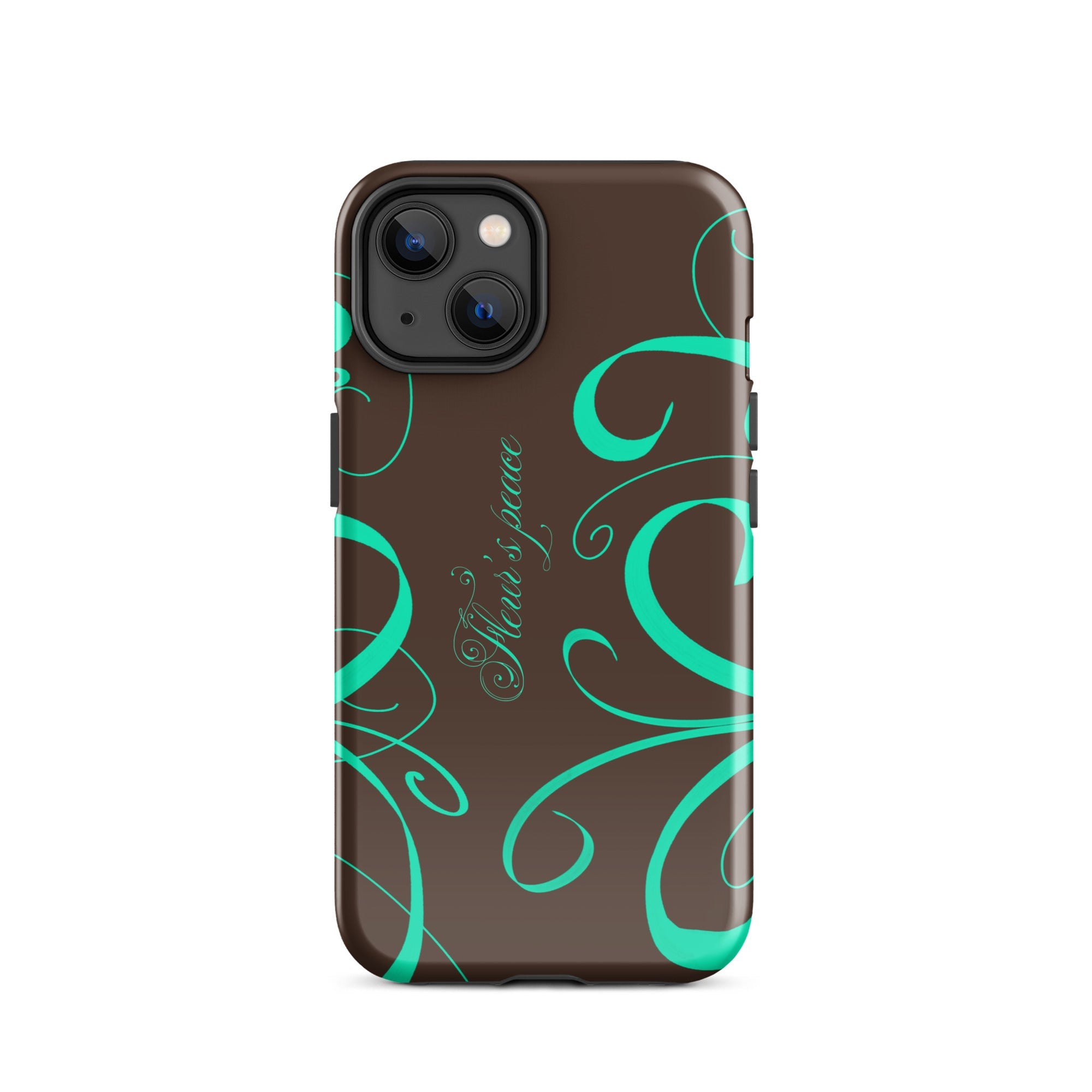 Swirly Native Mint iphone case - Fleur's Peace
