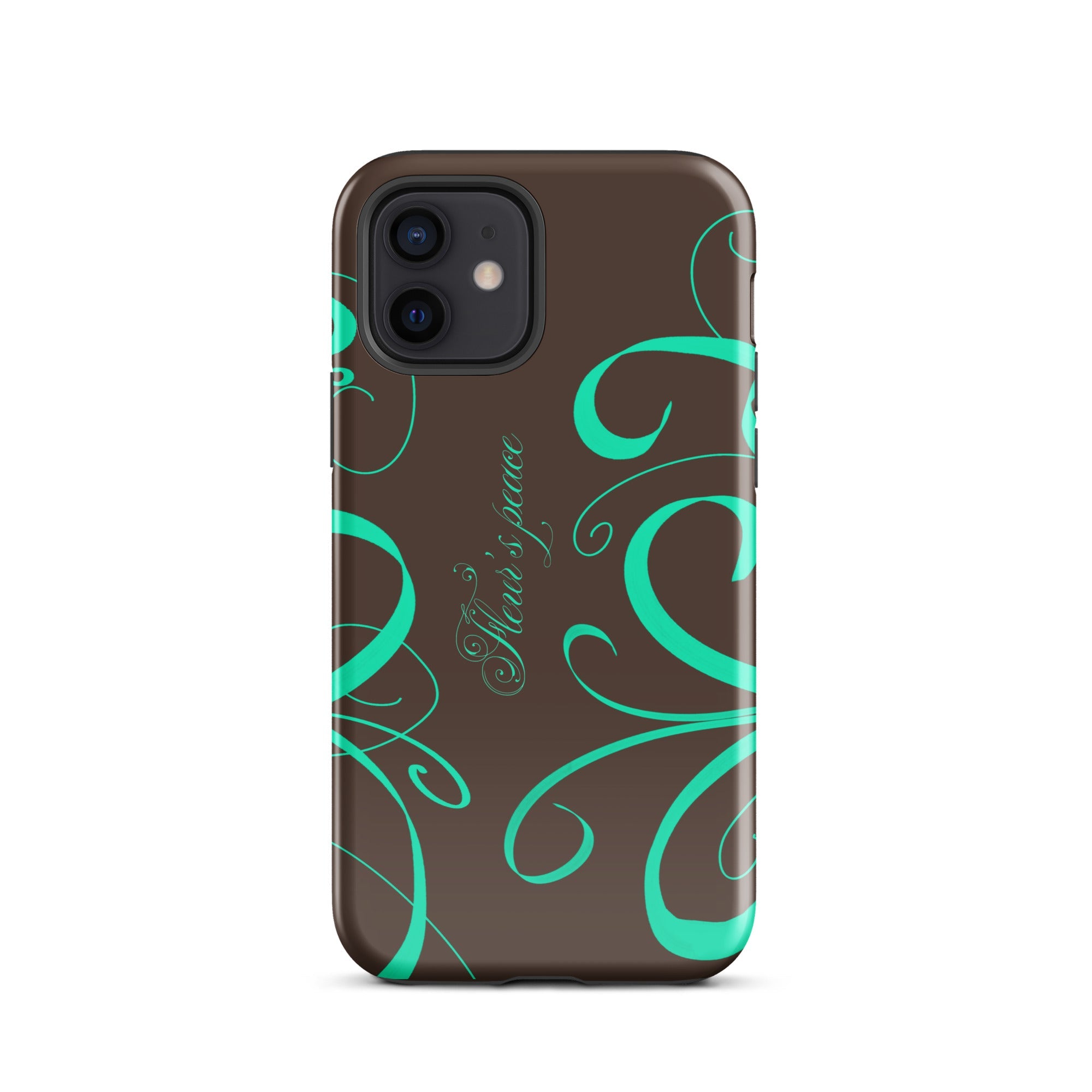 Swirly Native Mint iphone case - Fleur's Peace