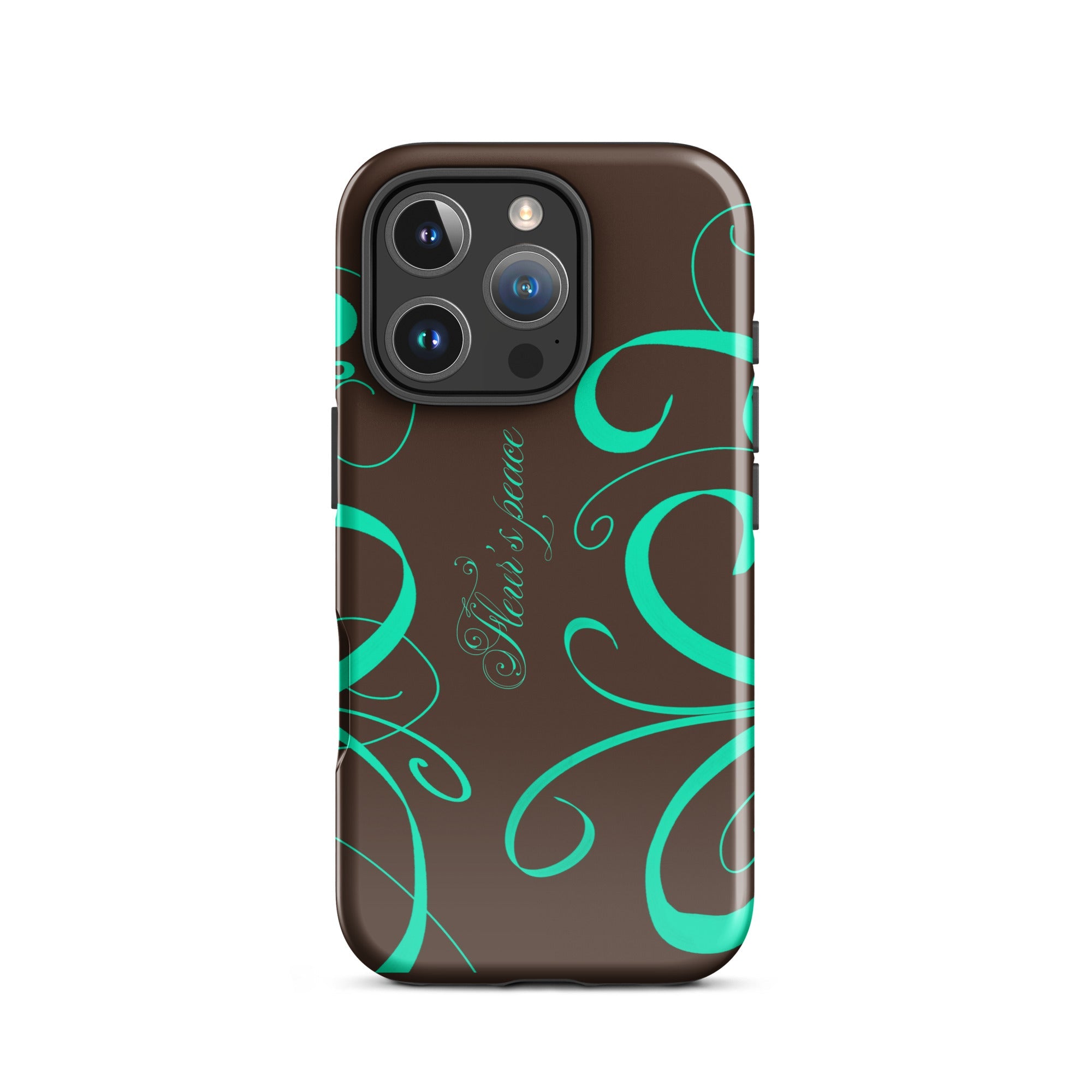 Swirly Native Mint iphone case - Fleur's Peace