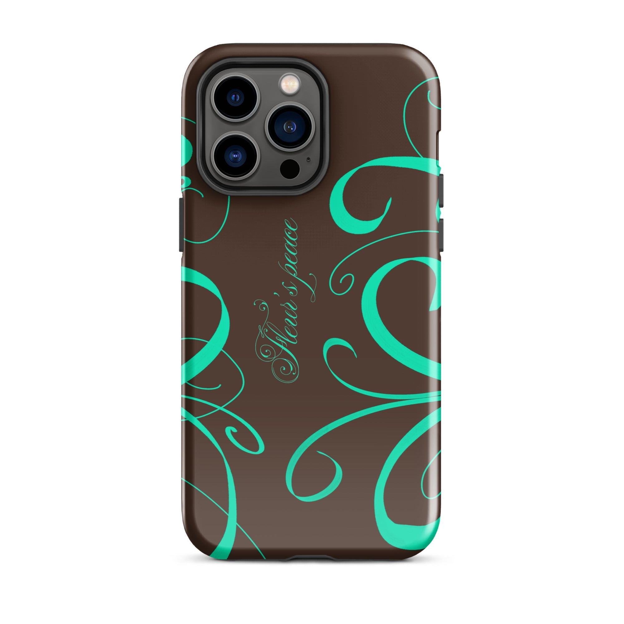 Swirly Native Mint iphone case - Fleur's Peace