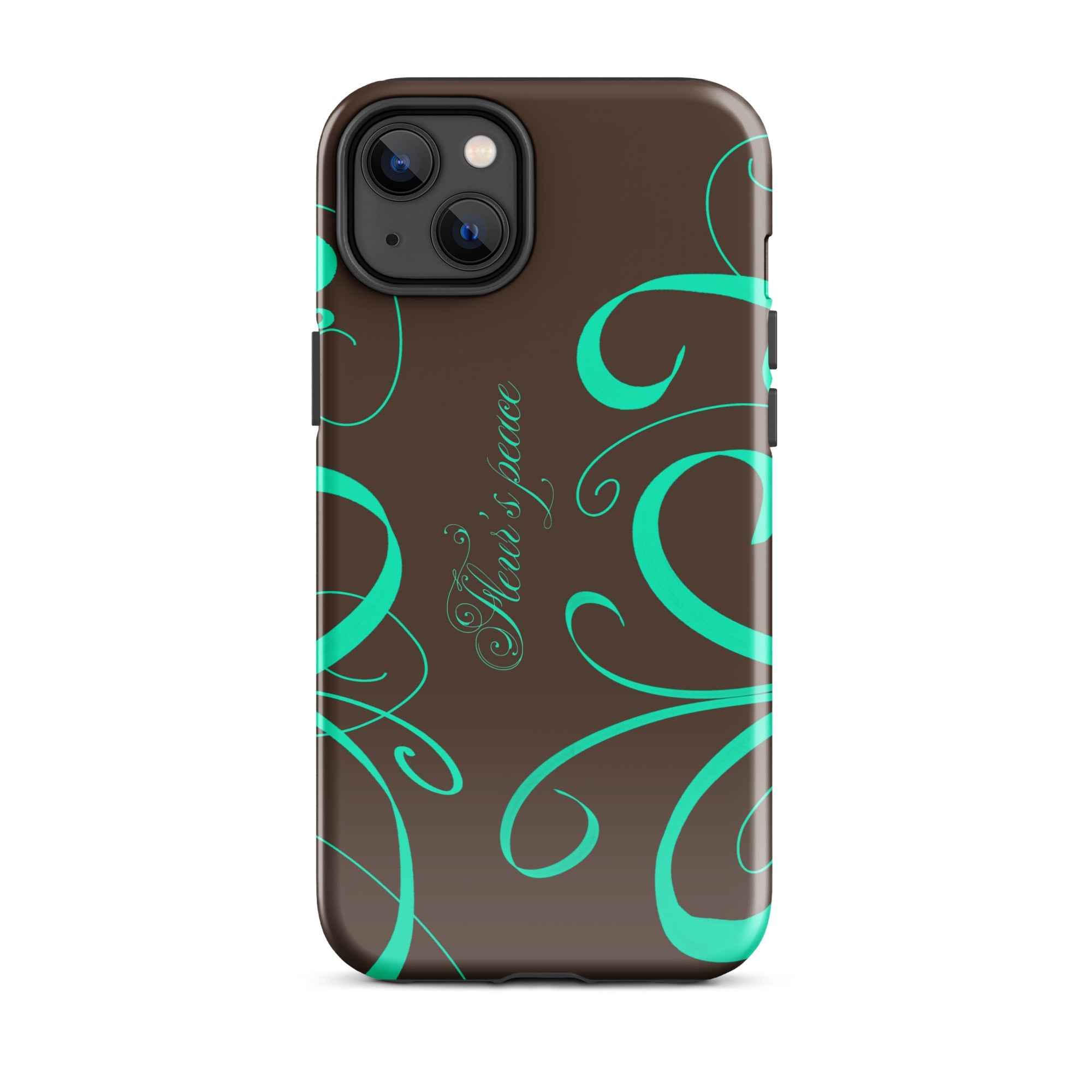 Swirly Native Mint iphone case - Fleur's Peace