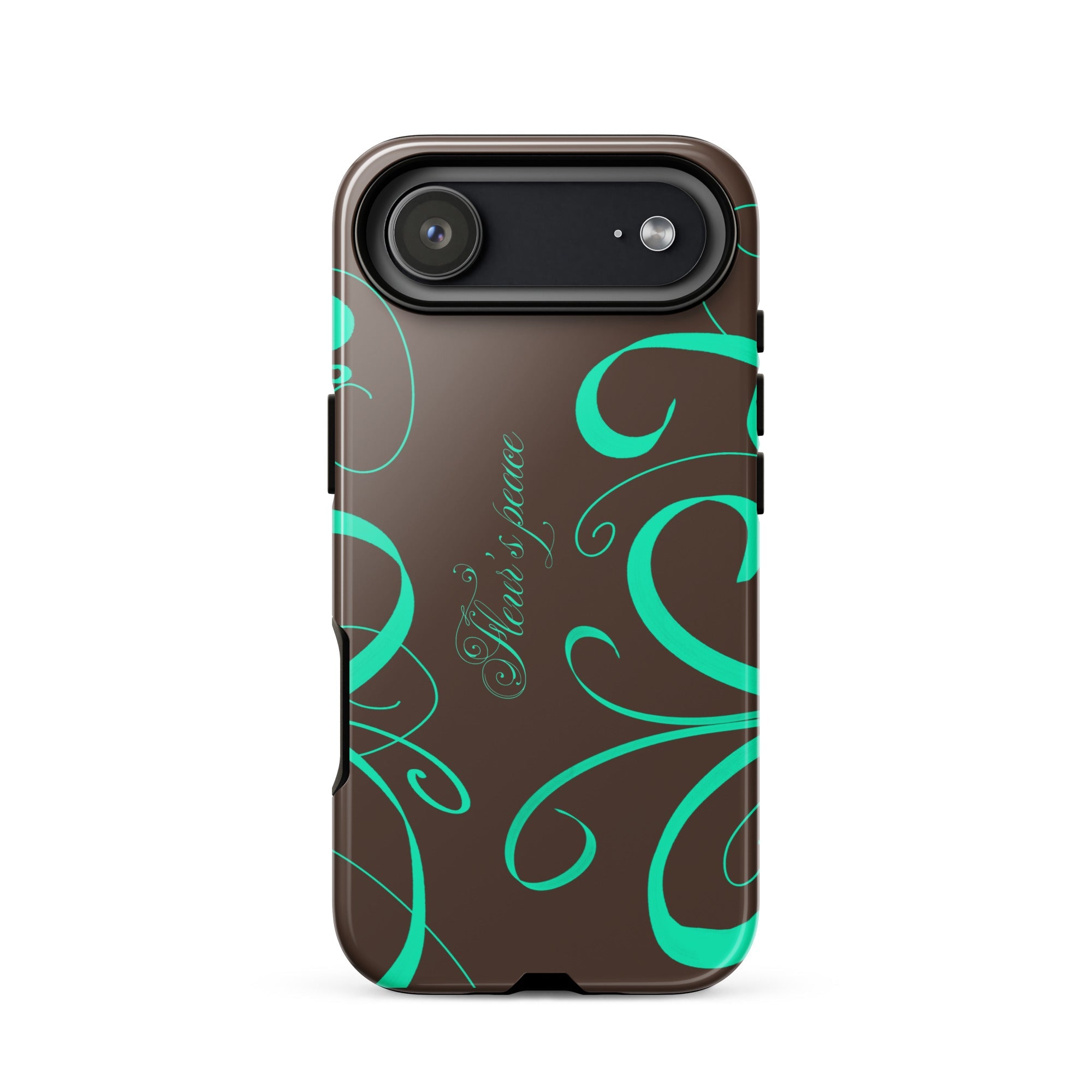 Swirly Native Mint iphone case - Fleur's Peace