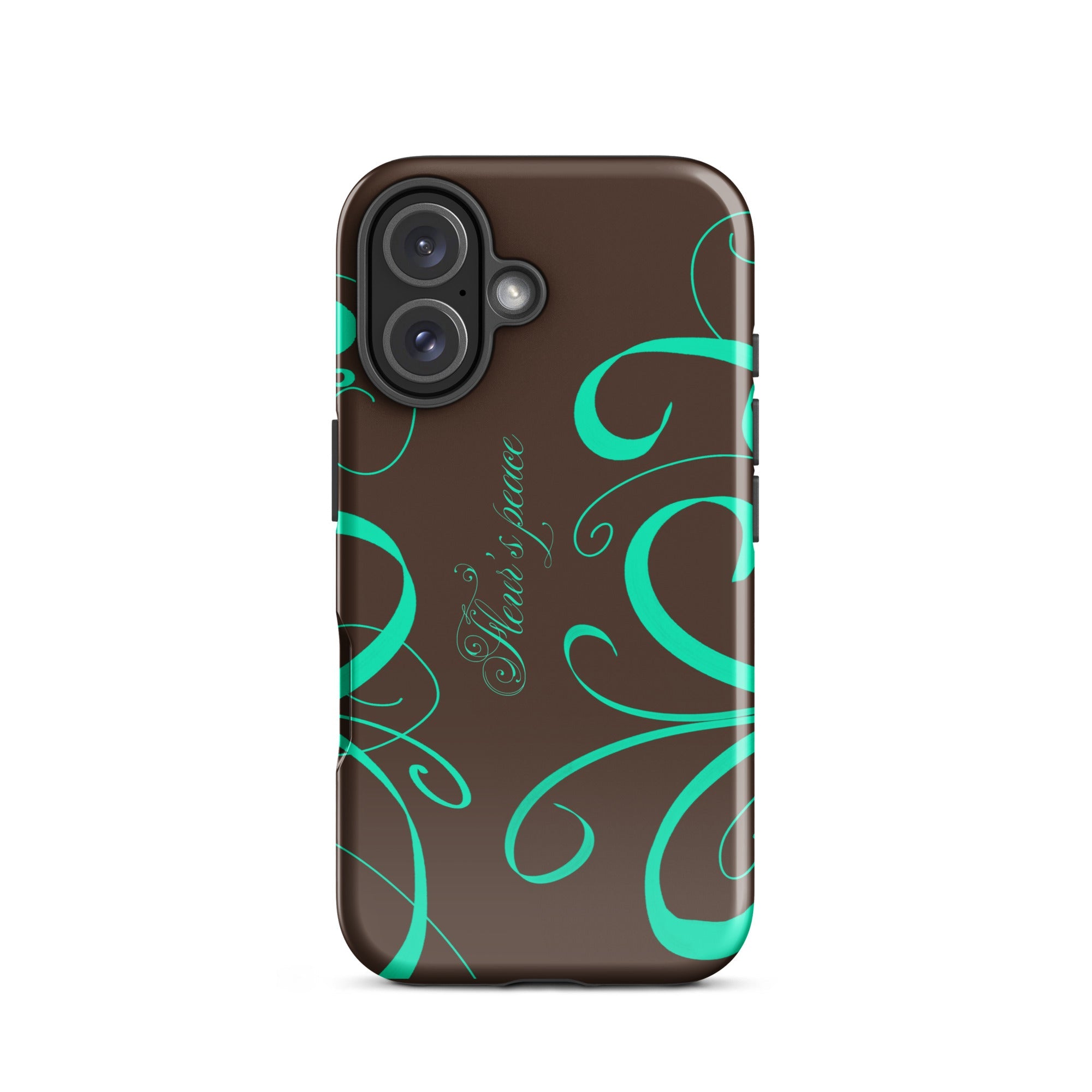 Swirly Native Mint iphone case - Fleur's Peace