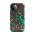 Swirly Native Mint iphone case - Fleur's Peace