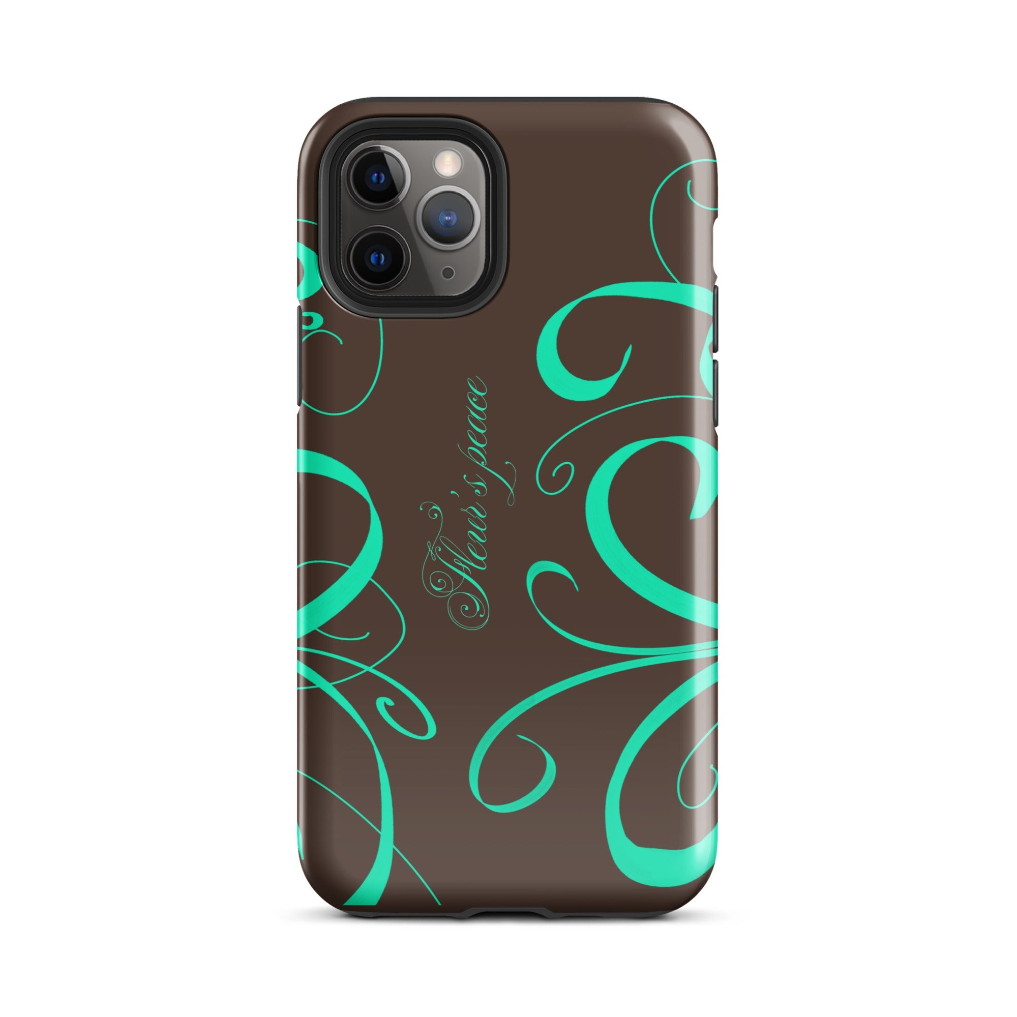 Swirly Native Mint iphone case - Fleur's Peace