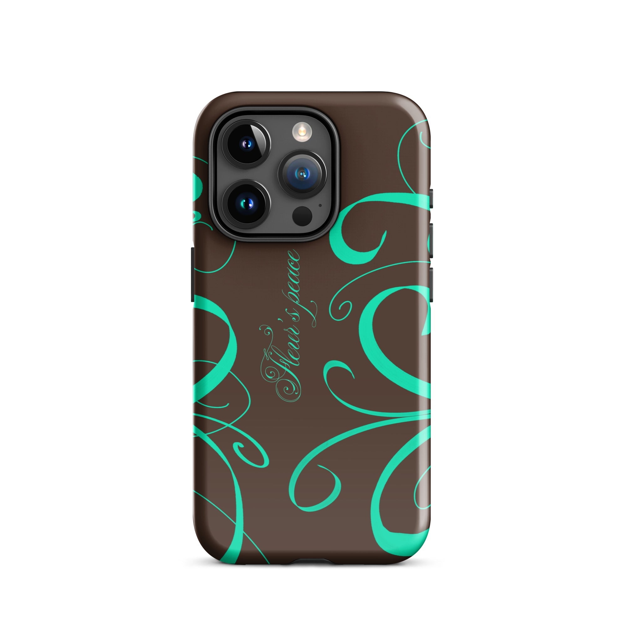 Swirly Native Mint iphone case - Fleur's Peace
