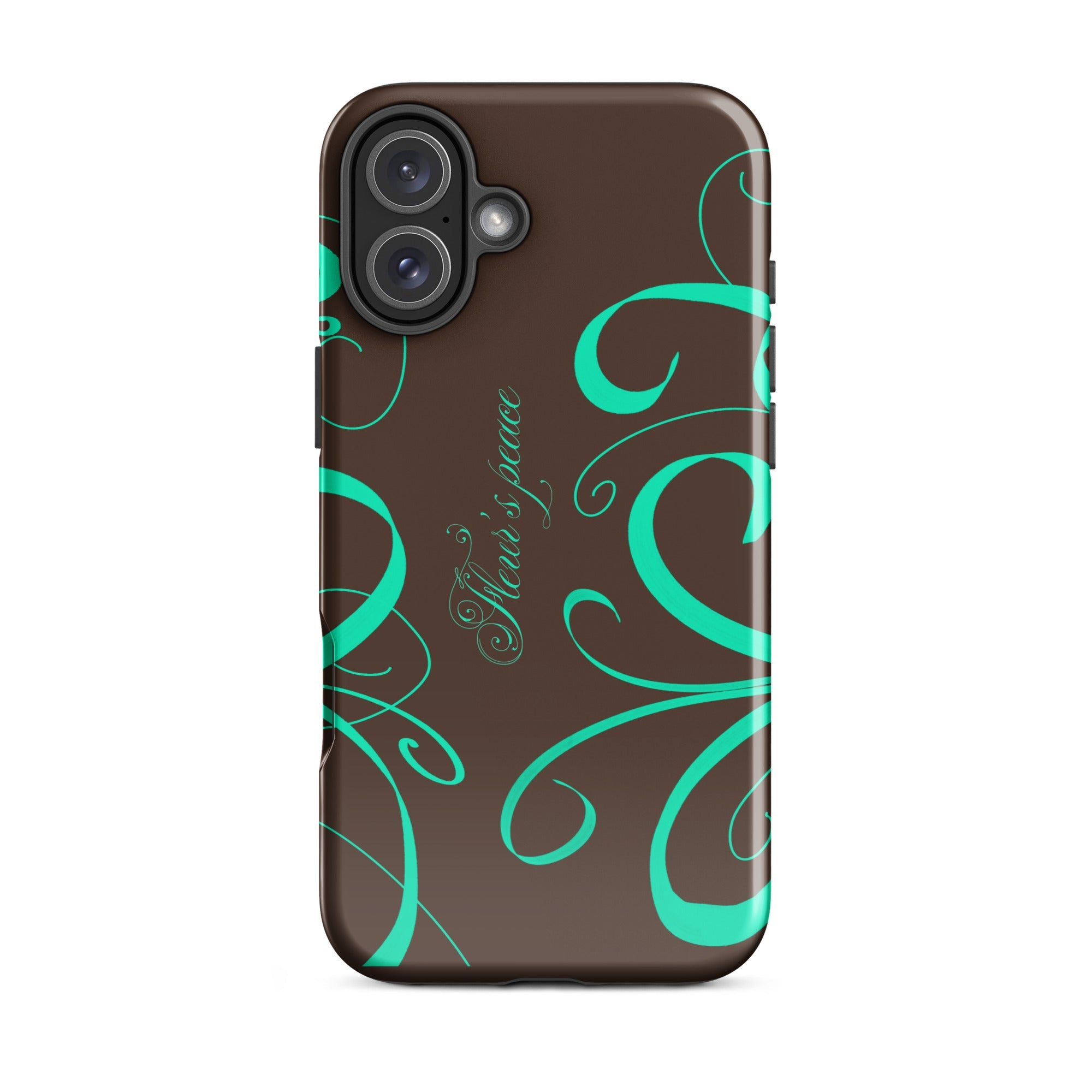 Swirly Native Mint iphone case - Fleur's Peace