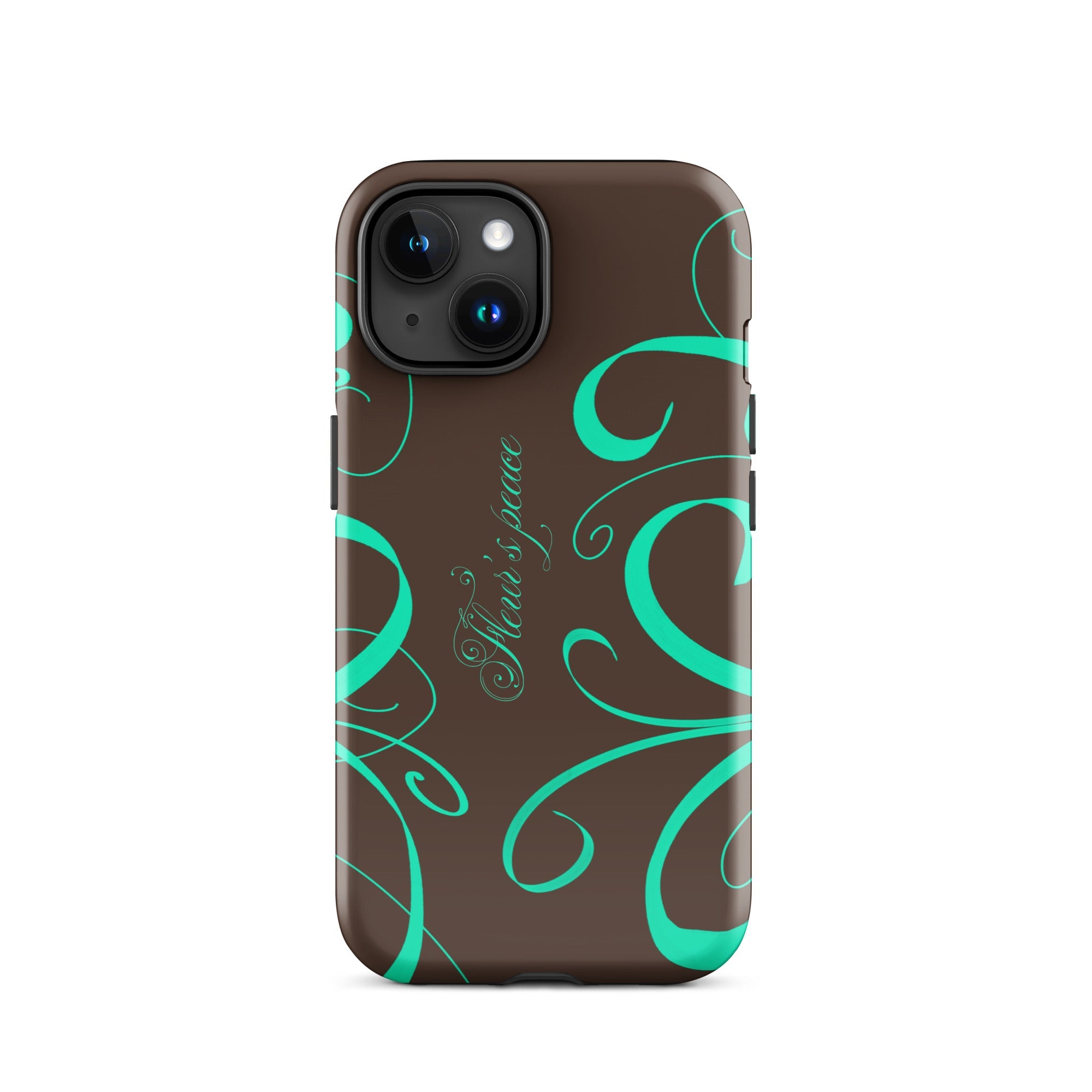 Swirly Native Mint iphone case - Fleur's Peace