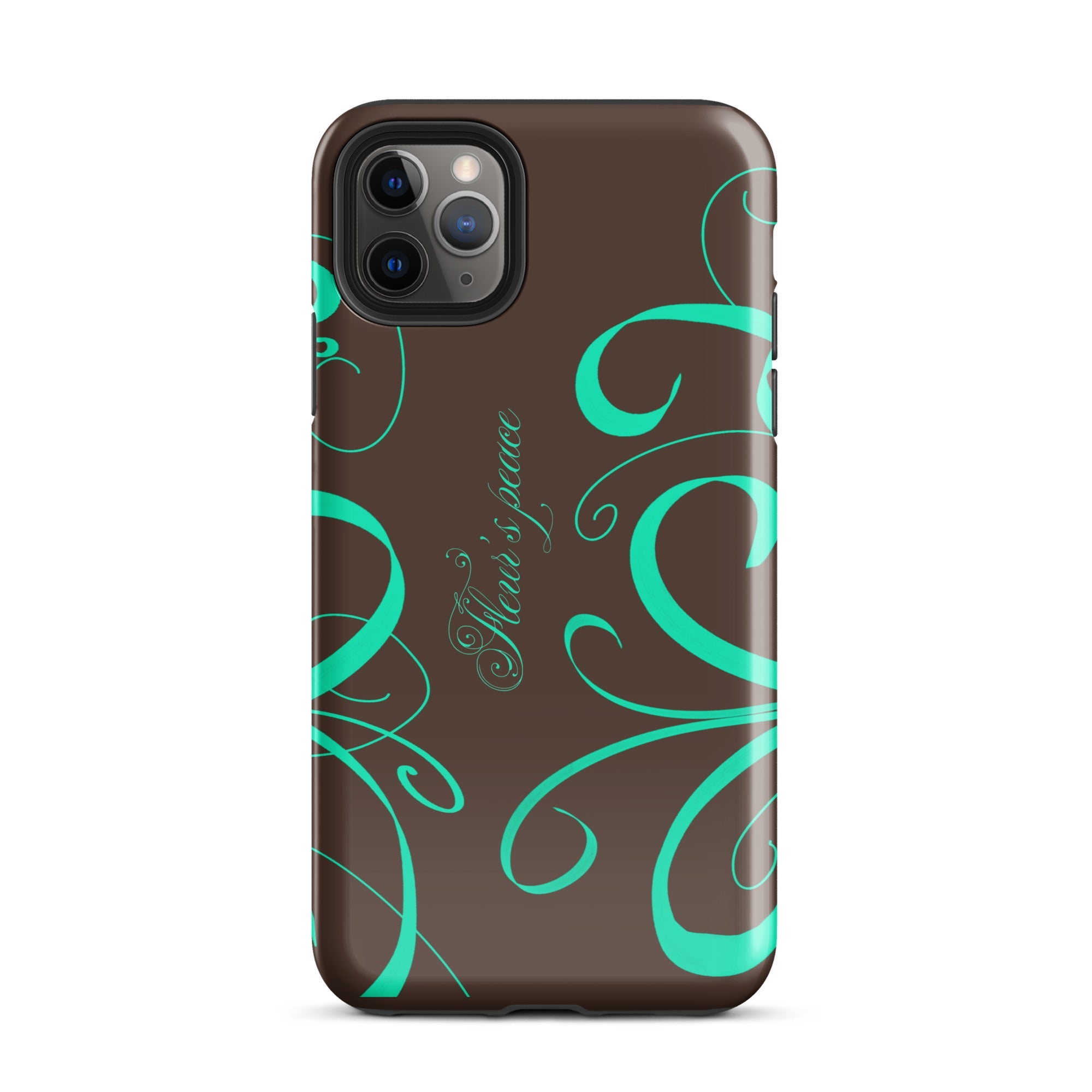 Swirly Native Mint iphone case - Fleur's Peace