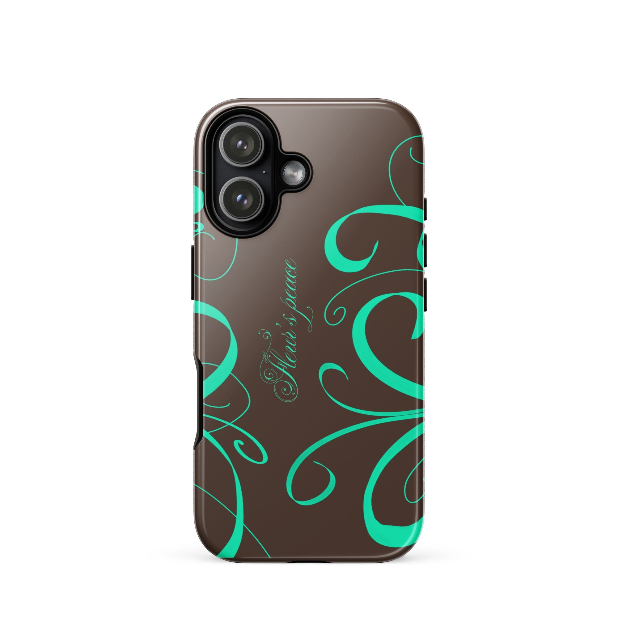 Swirly Native Mint iphone case - Fleur's Peace