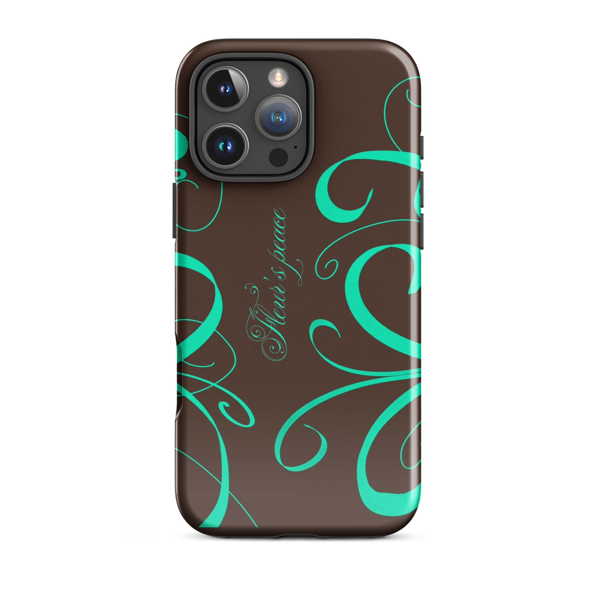 Swirly Native Mint iphone case - Fleur's Peace