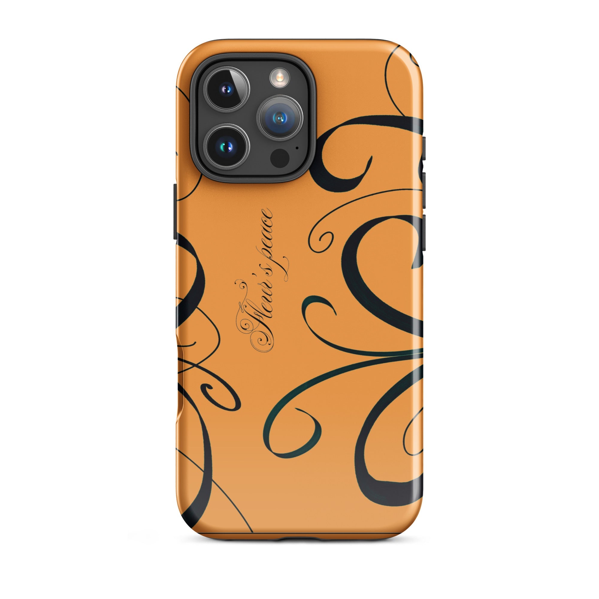 Swirly Tiger Lily iphone case - Fleur's Peace