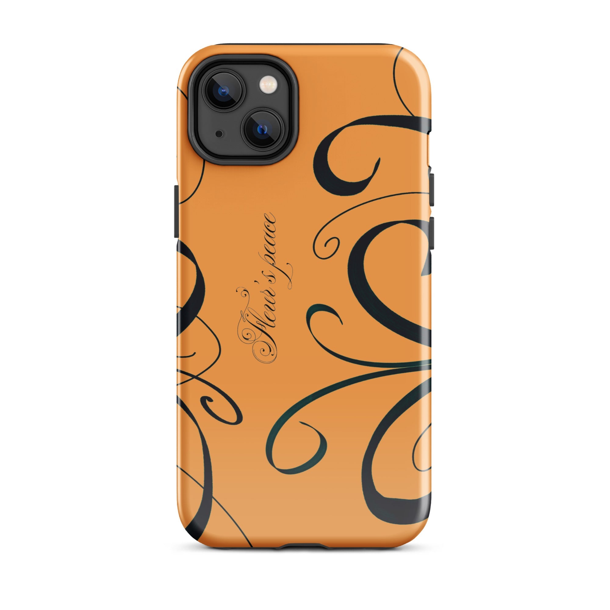 Swirly Tiger Lily iphone case - Fleur's Peace